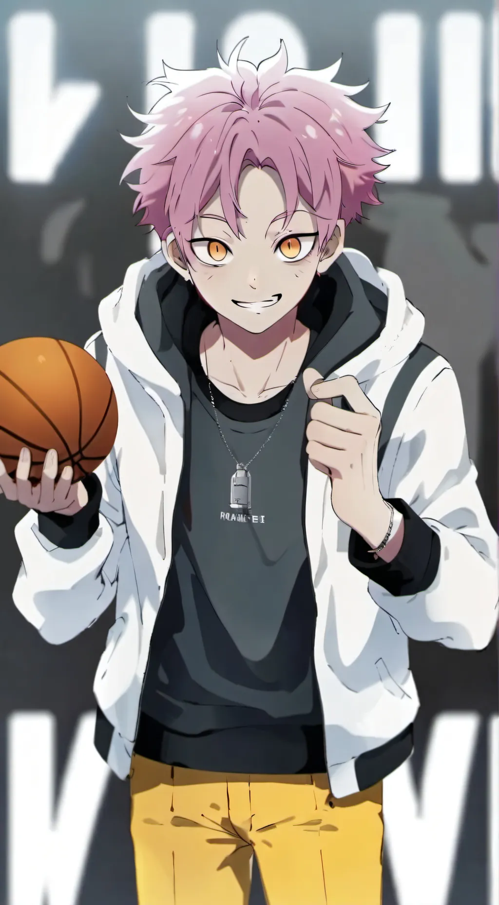 ai character: Akaza cuddles background