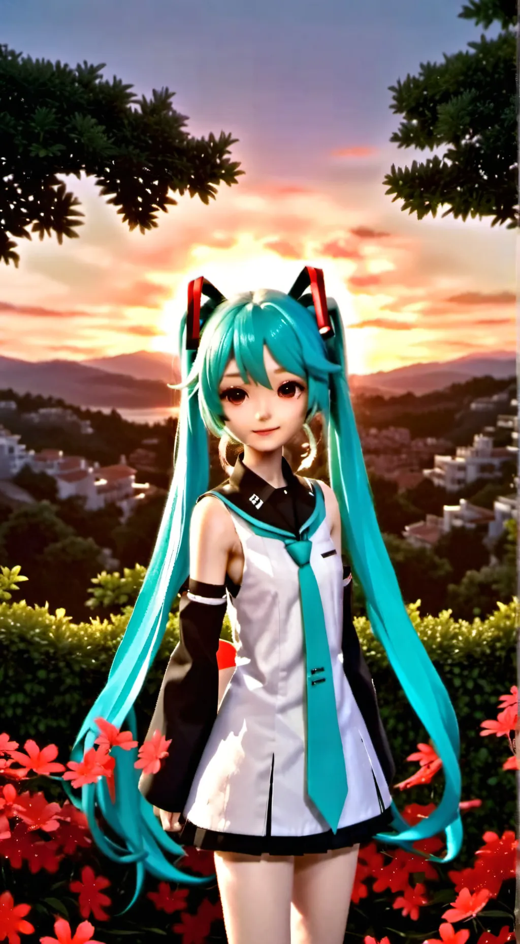 ai character: miku background