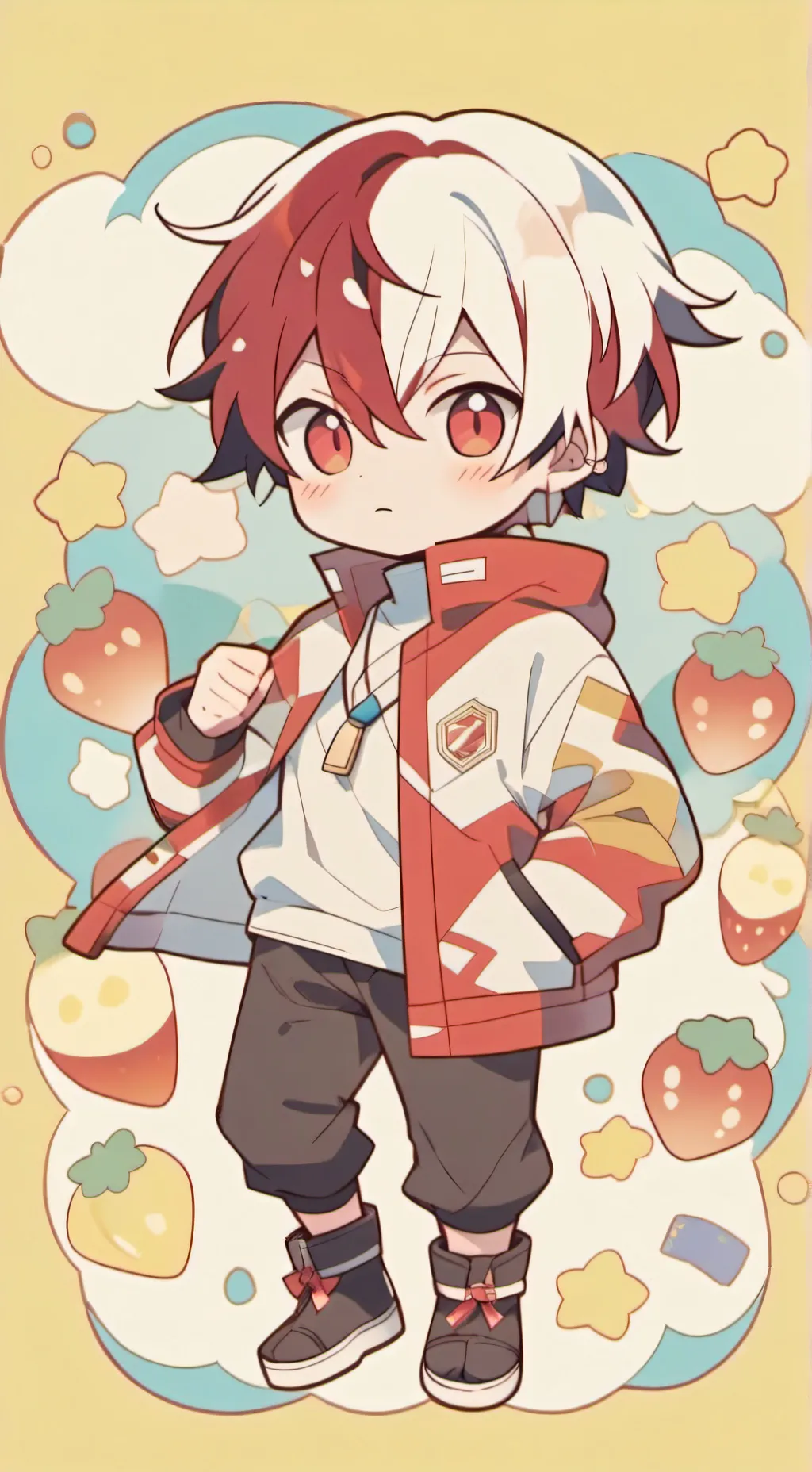 ai character: Shoto Todoroki  background