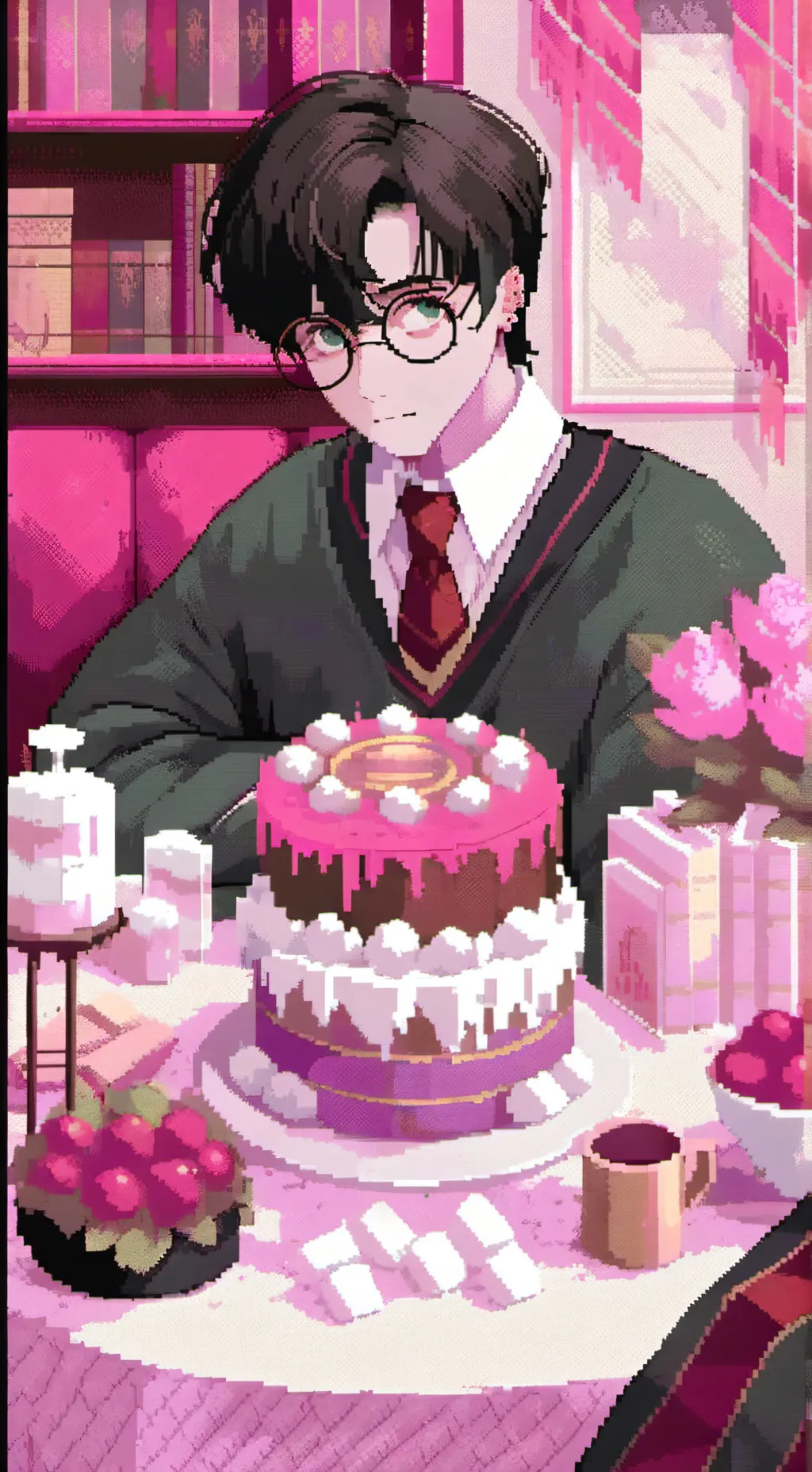 ai character: Hp ur birthday background
