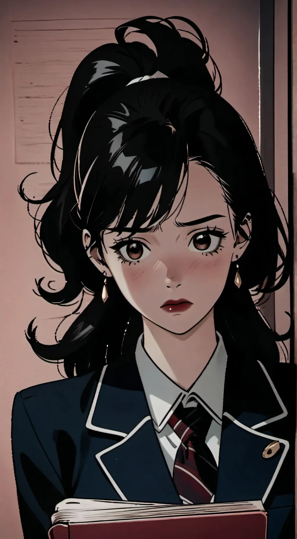 ai character: Evelyn Overanxious background