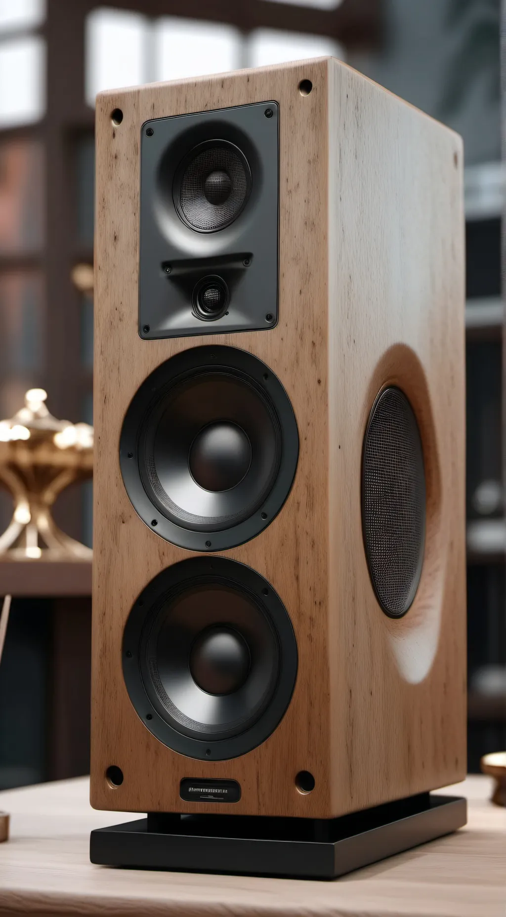 ai character: speaker man  background