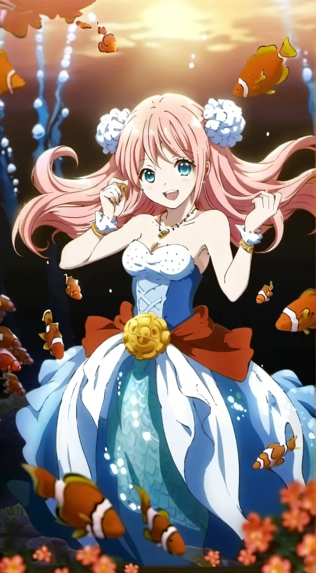 ai character: Shirahoshi🥰 background