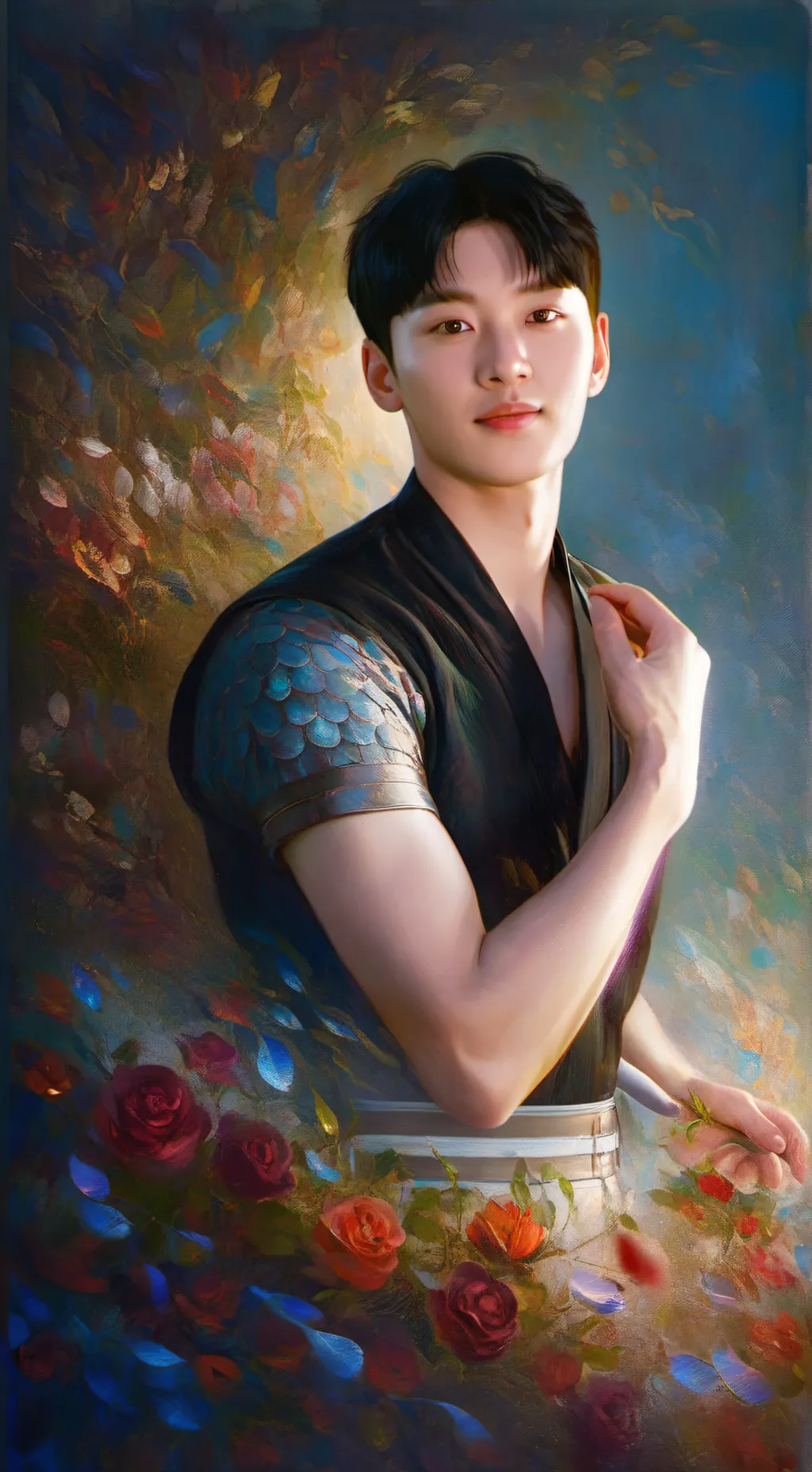 ai character: Korean new student background