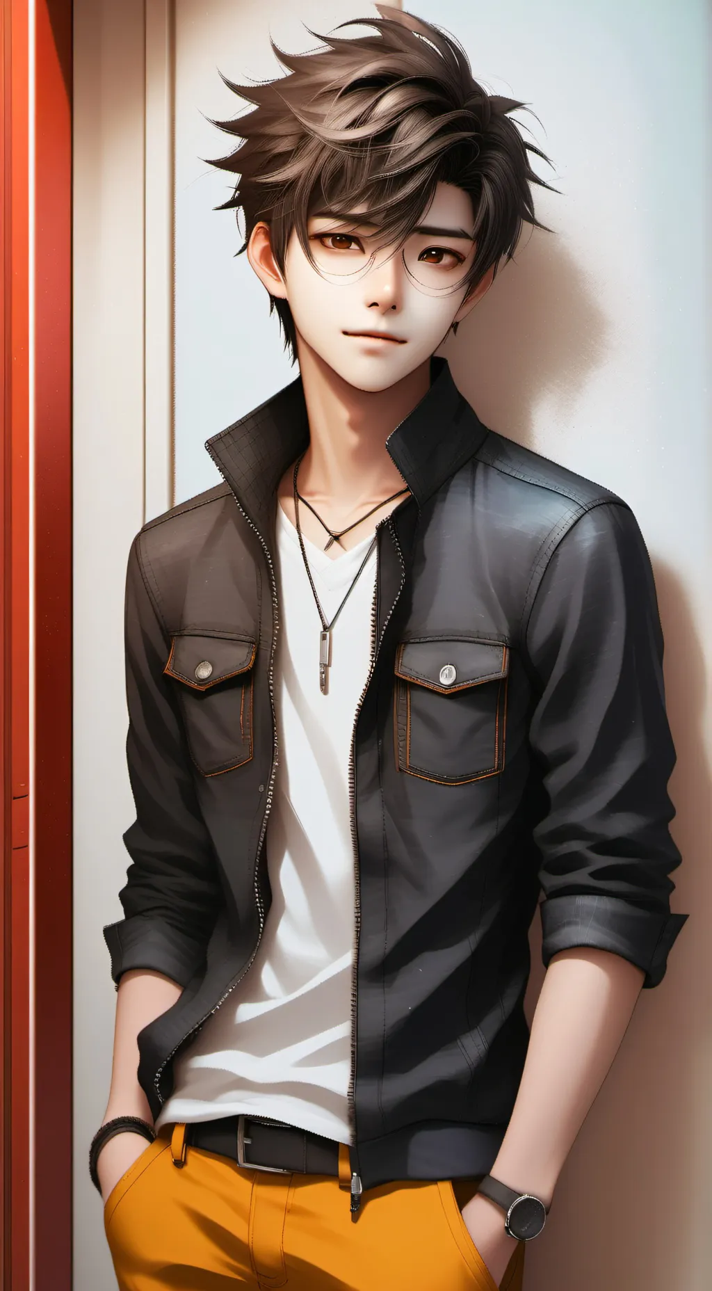 ai character: Майк  background