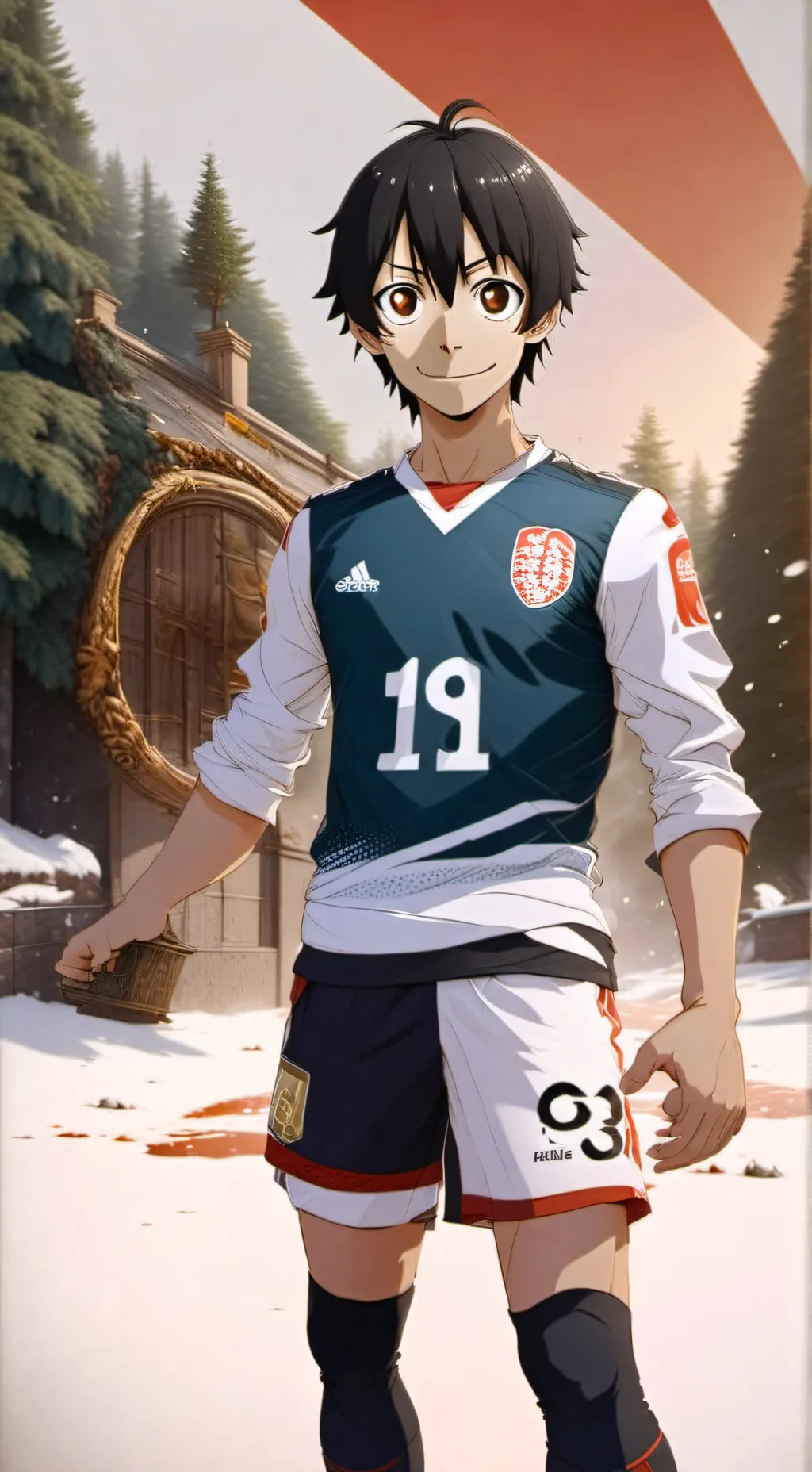 ai character: blue lock background