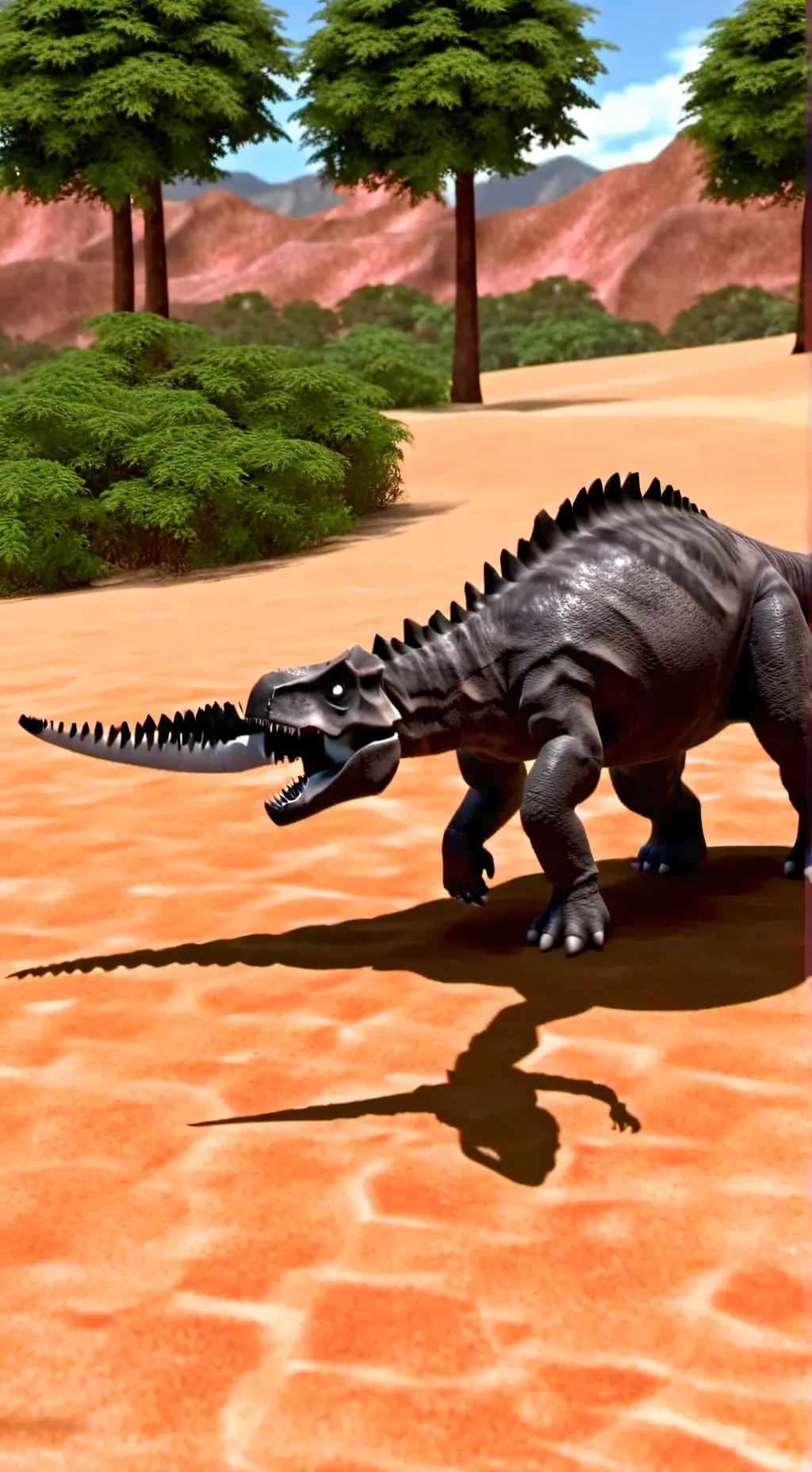 ai character: jurassic world background