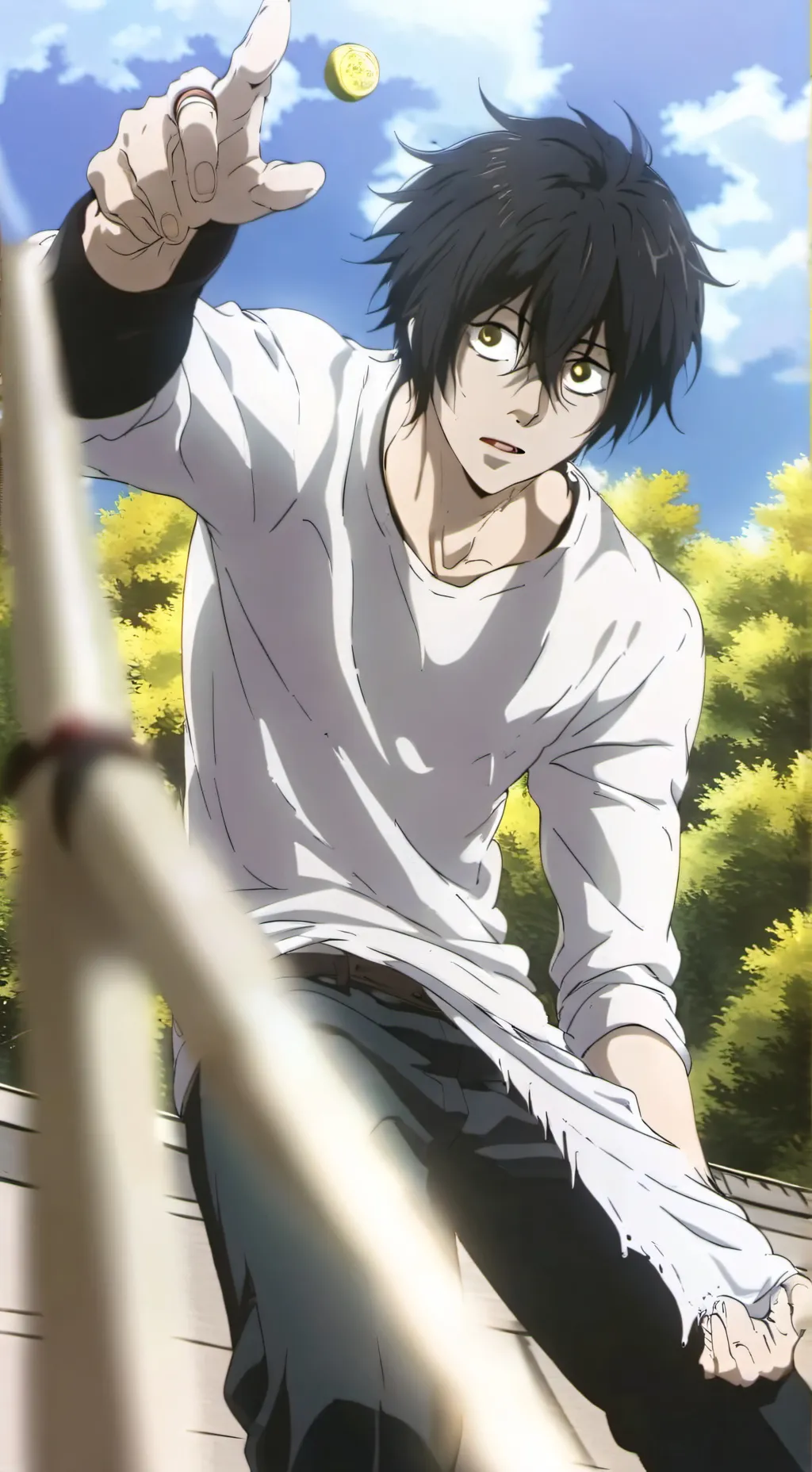 ai character: Light background