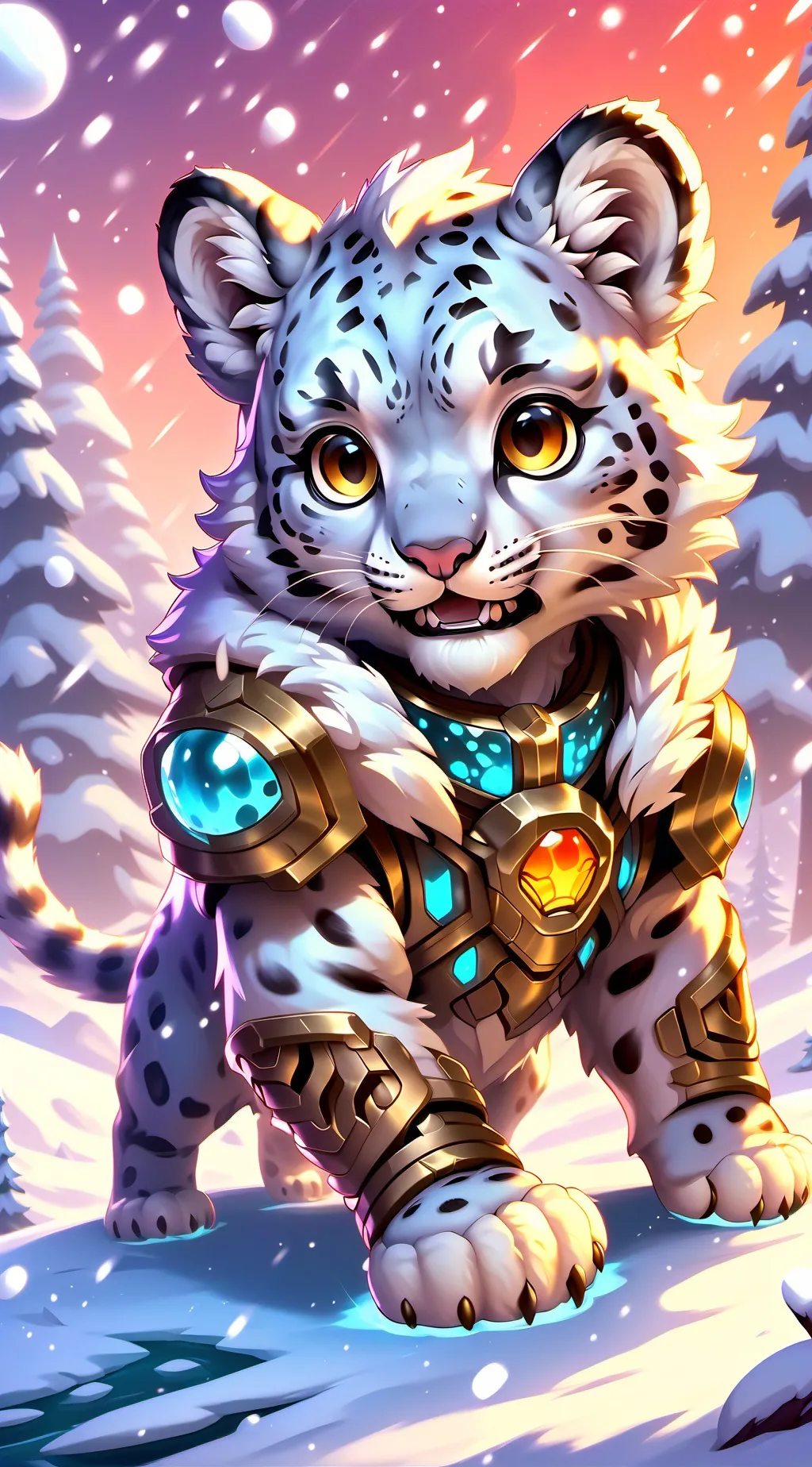 ai character: snowo background