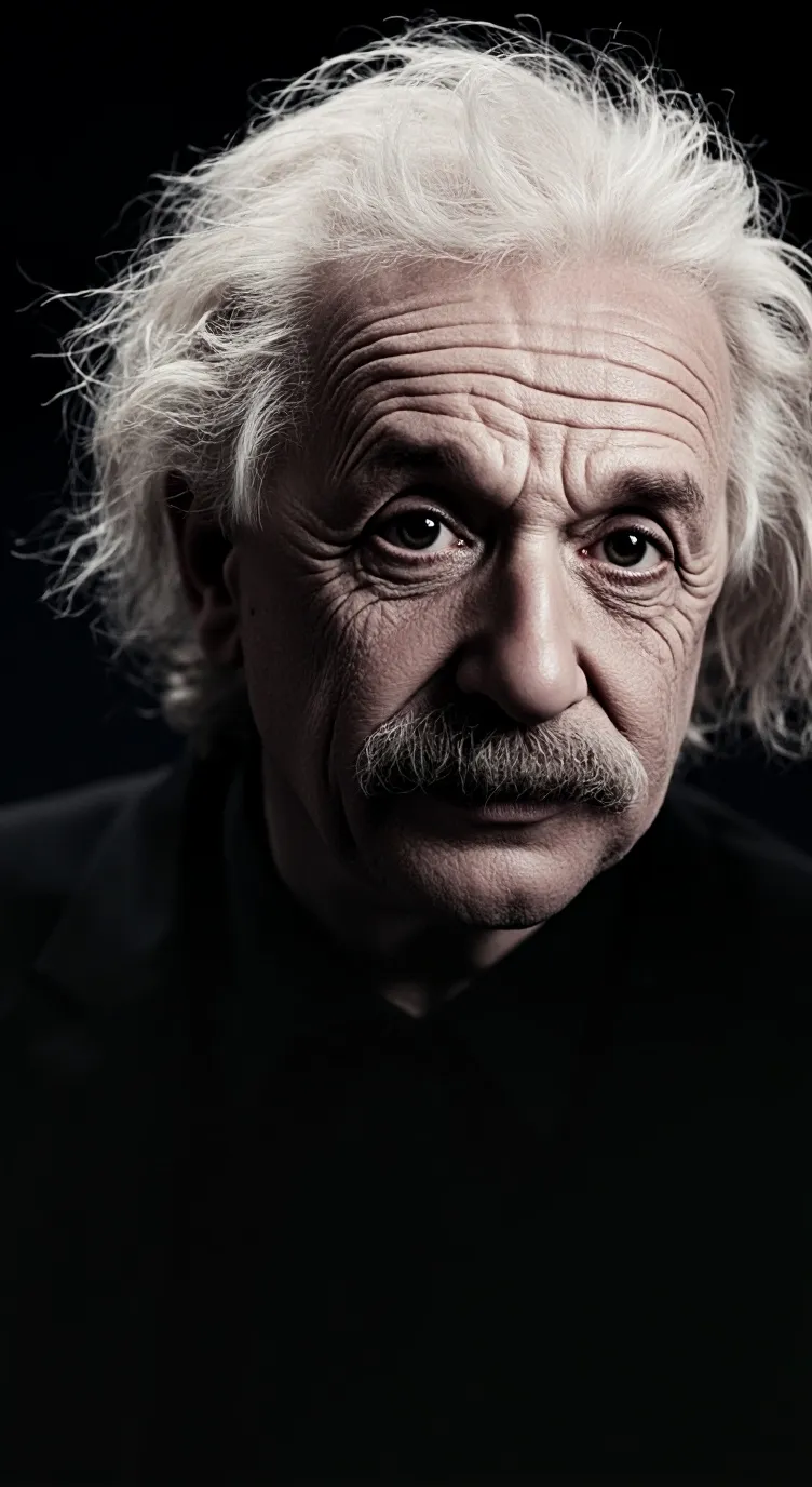 ai character: Albert Einstein background