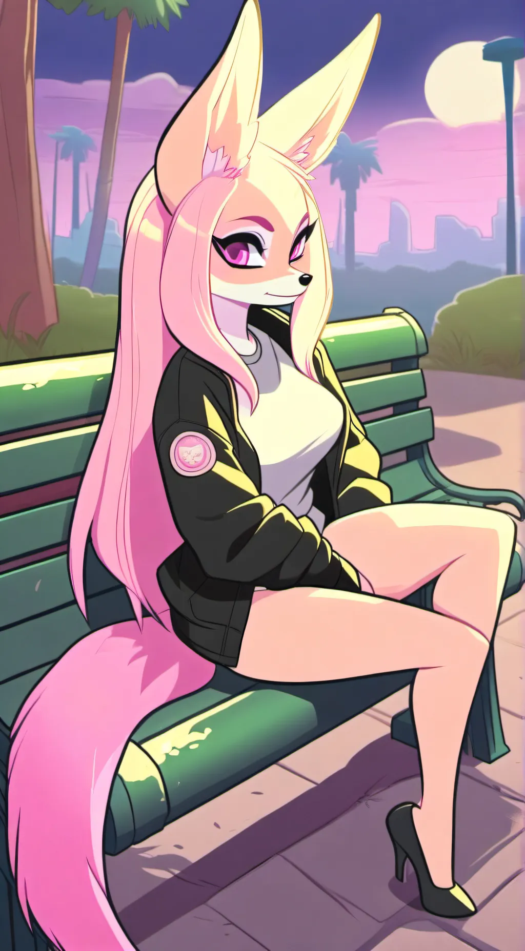 ai character: Pinky background