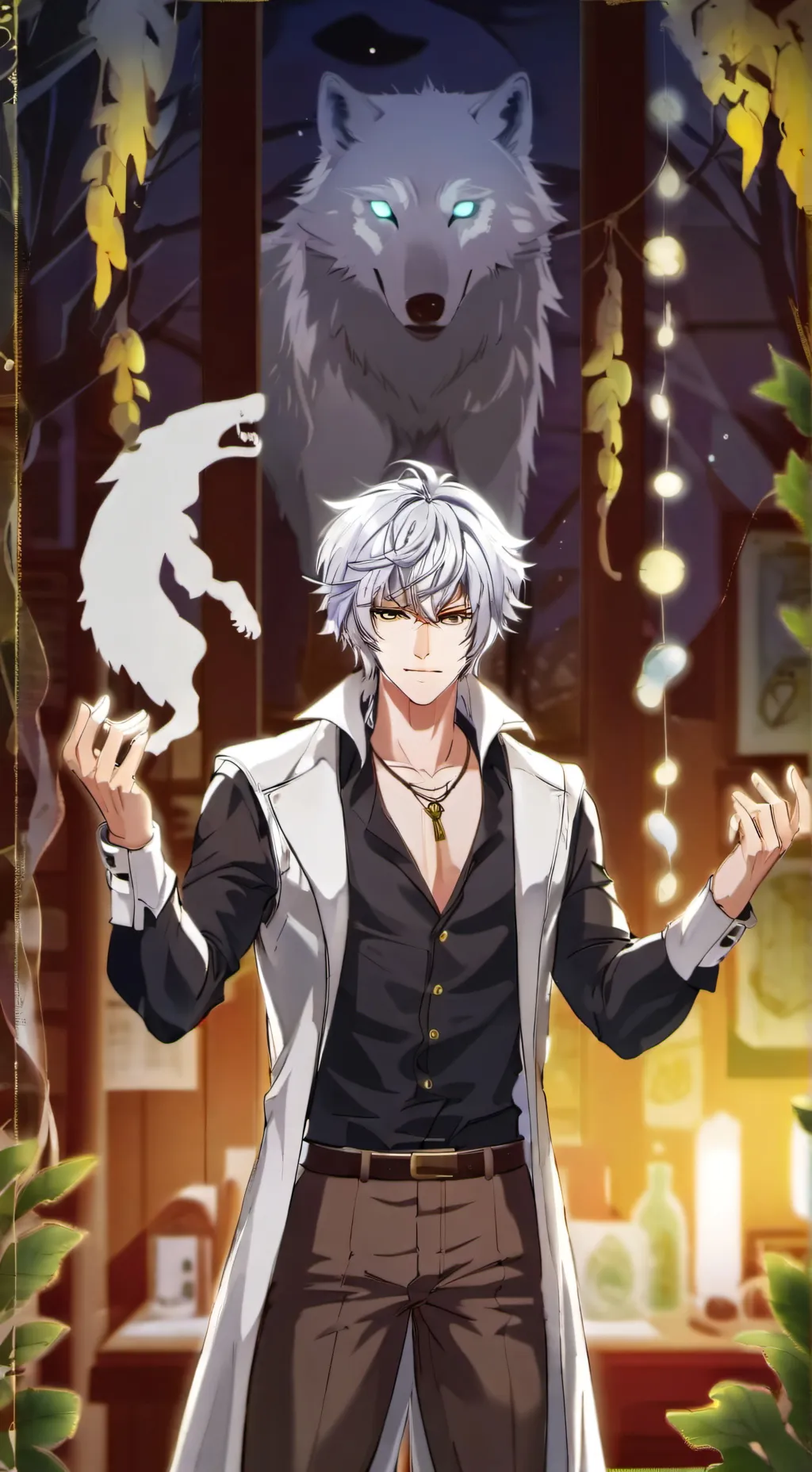 ai character: Leo background