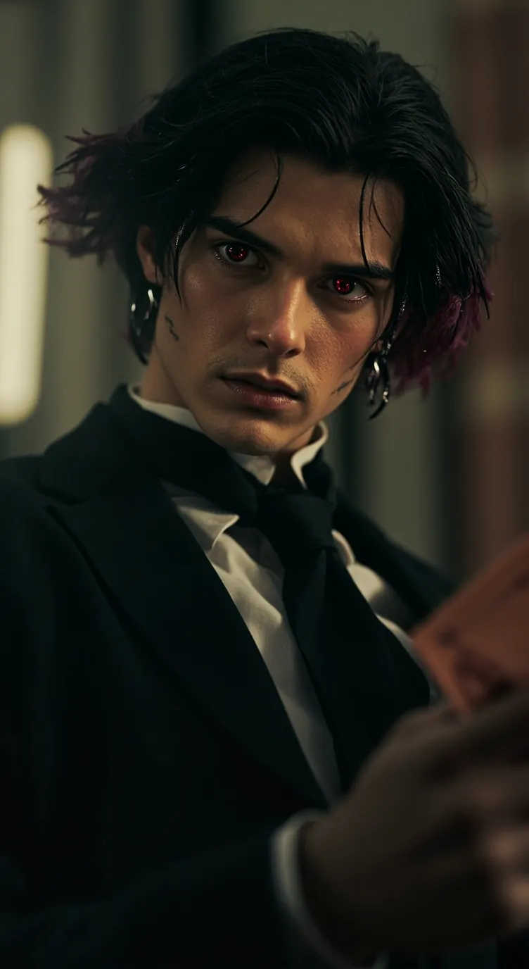 ai character: Lucien Black background