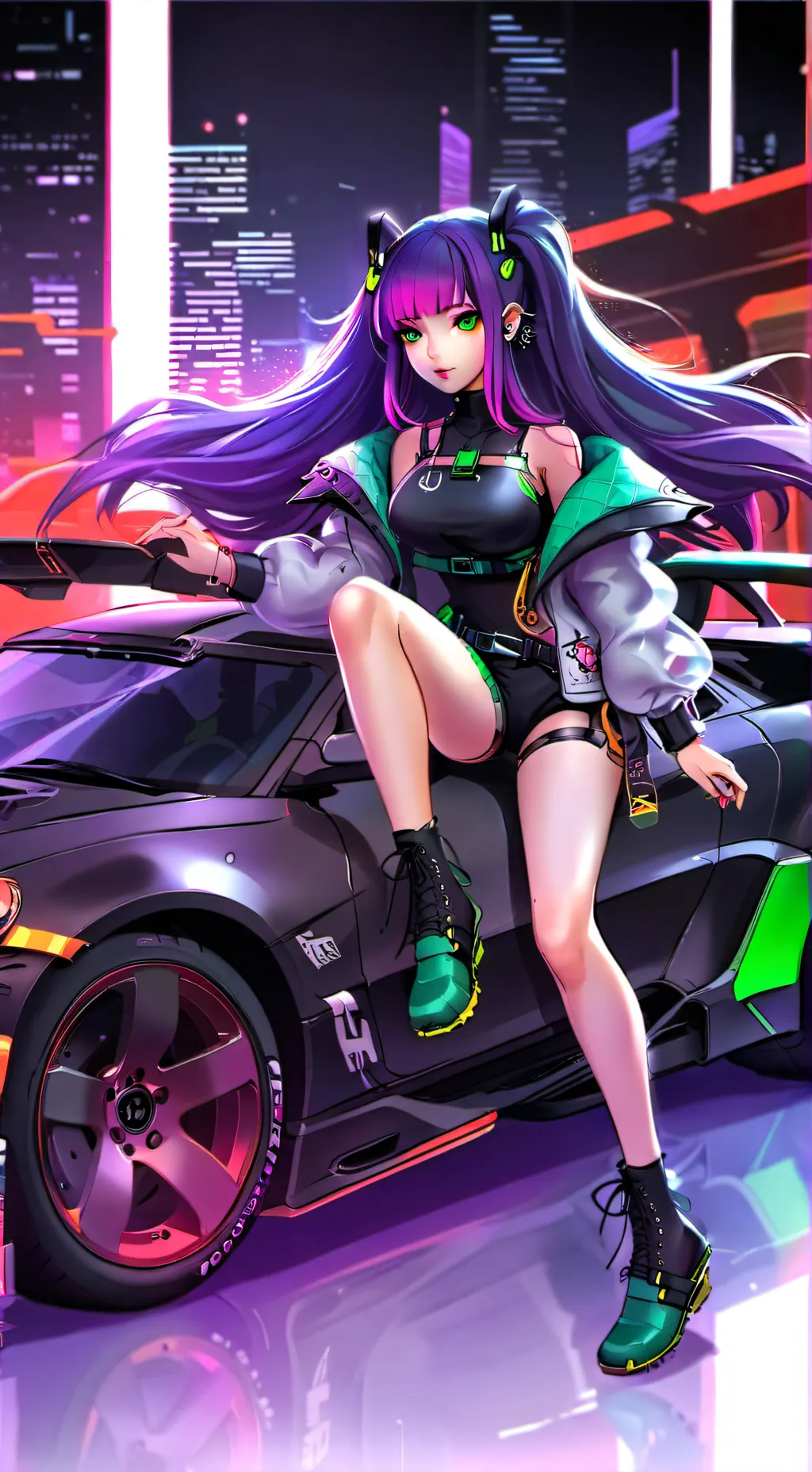 ai character: V8 (Valeria 8va) background