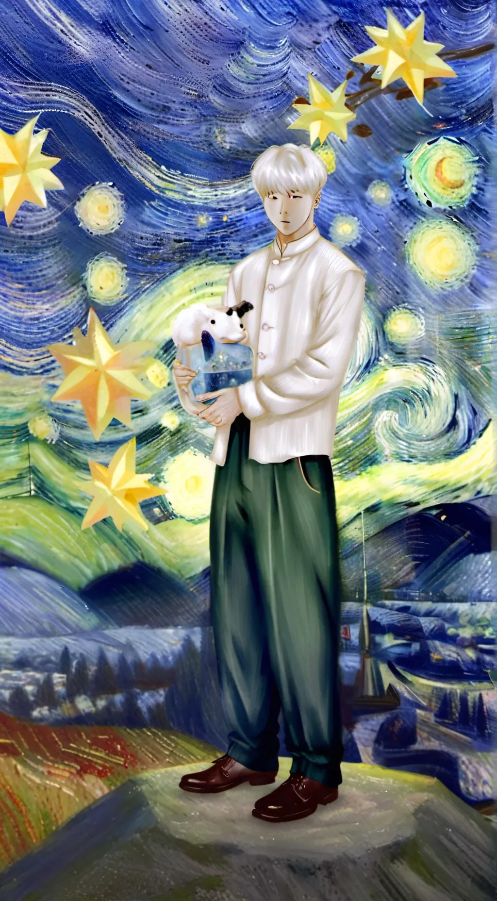 ai character: korykrew wit axmic background