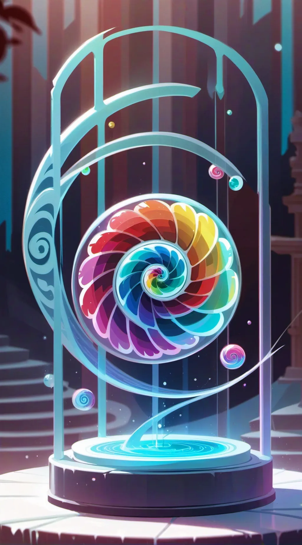 ai character: Spirale hypnotique background