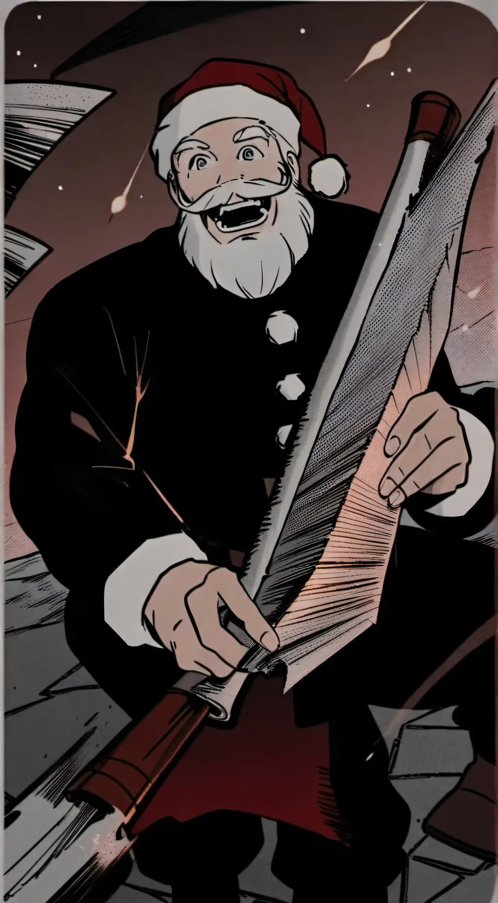 ai character: santa background