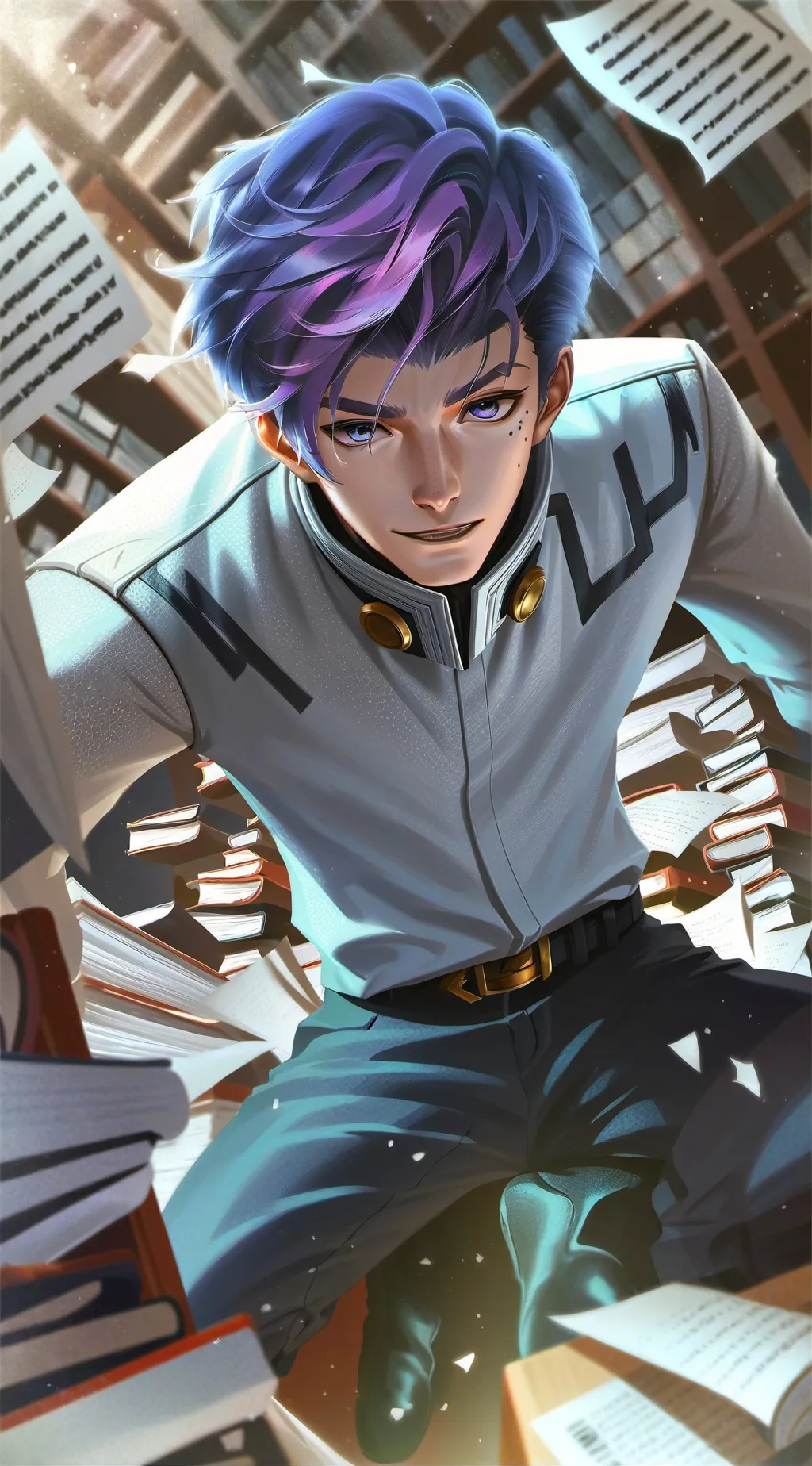 ai character: Perfectionist Desk Mate background