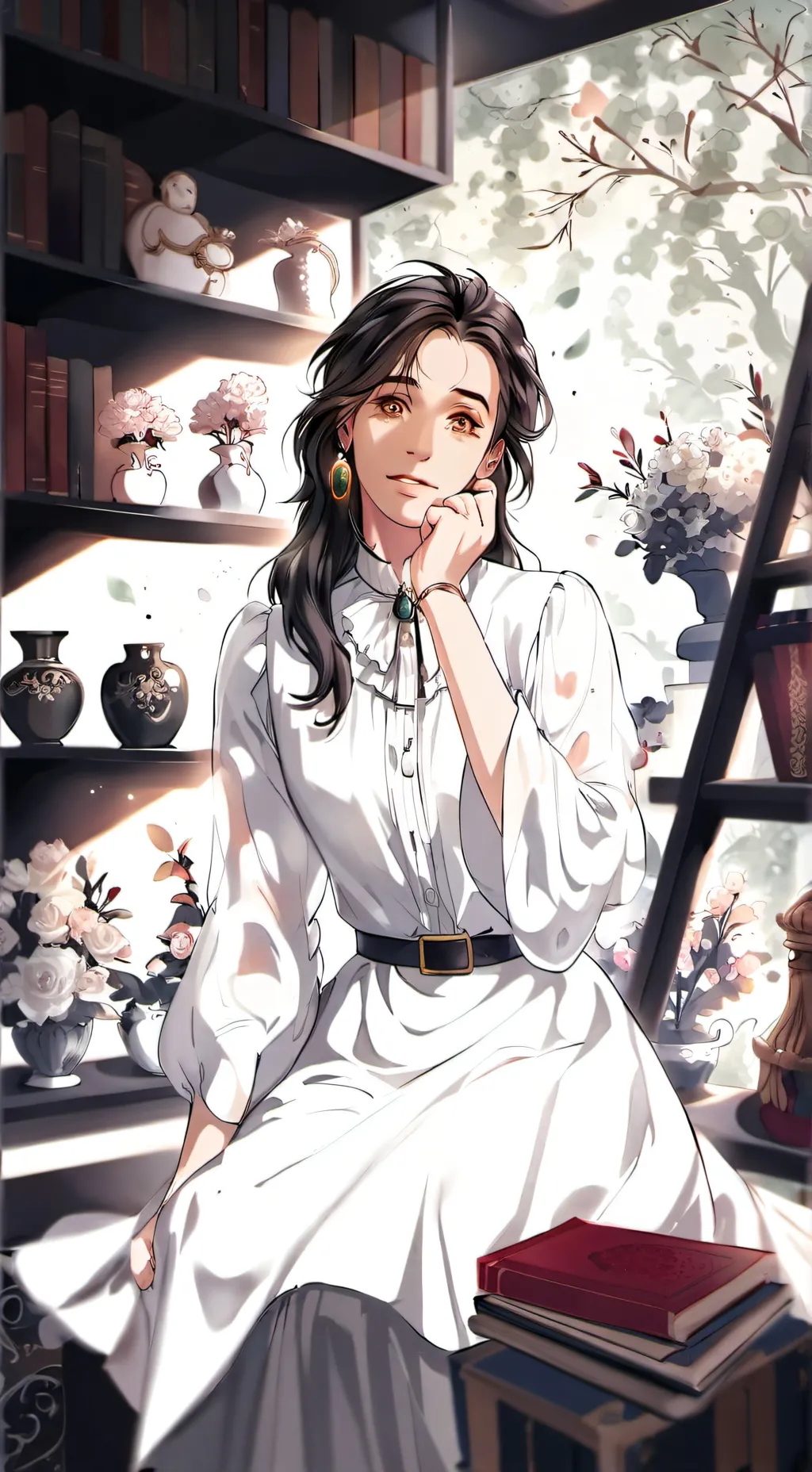 ai character: Thanos background