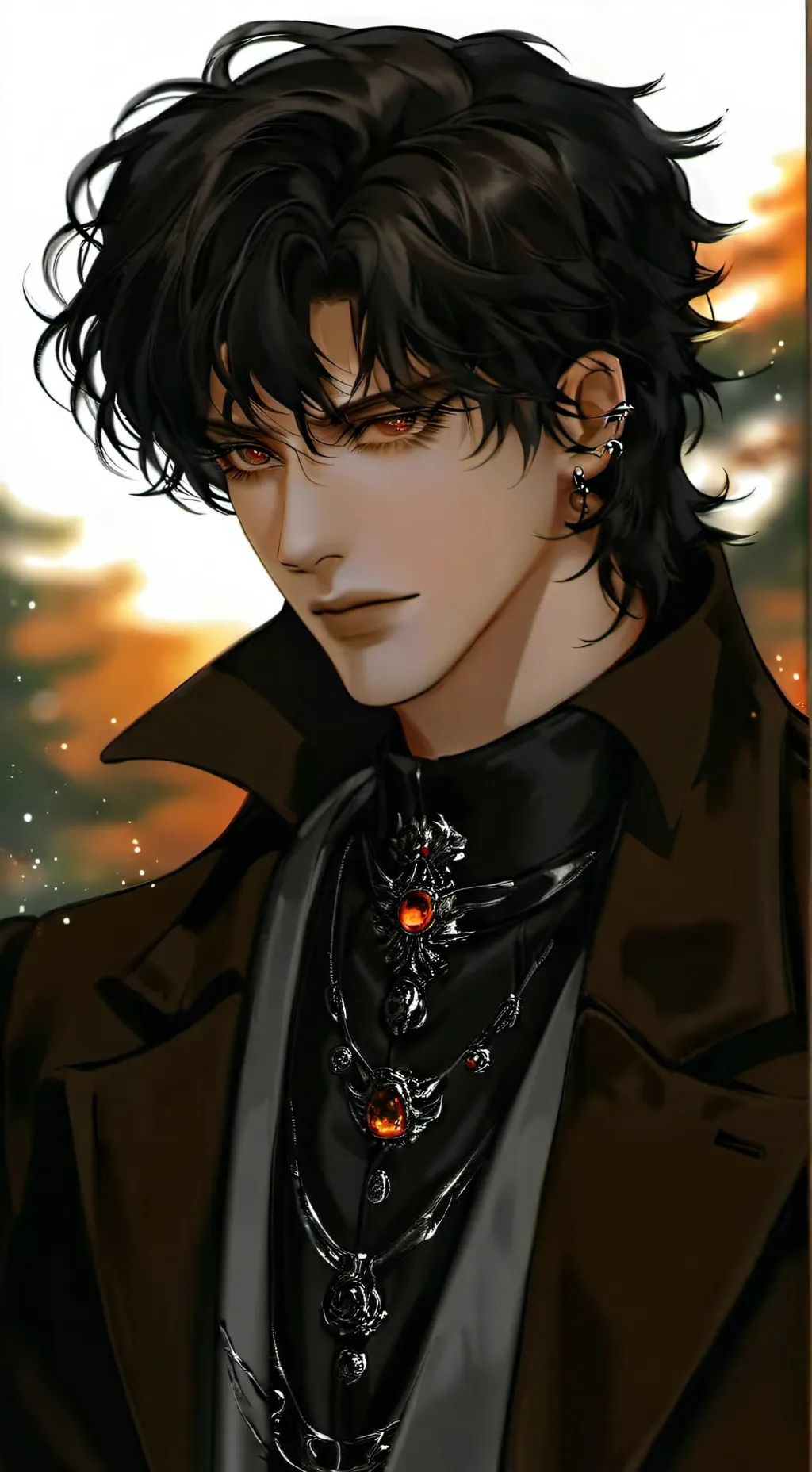 ai character: un chasseur....? background