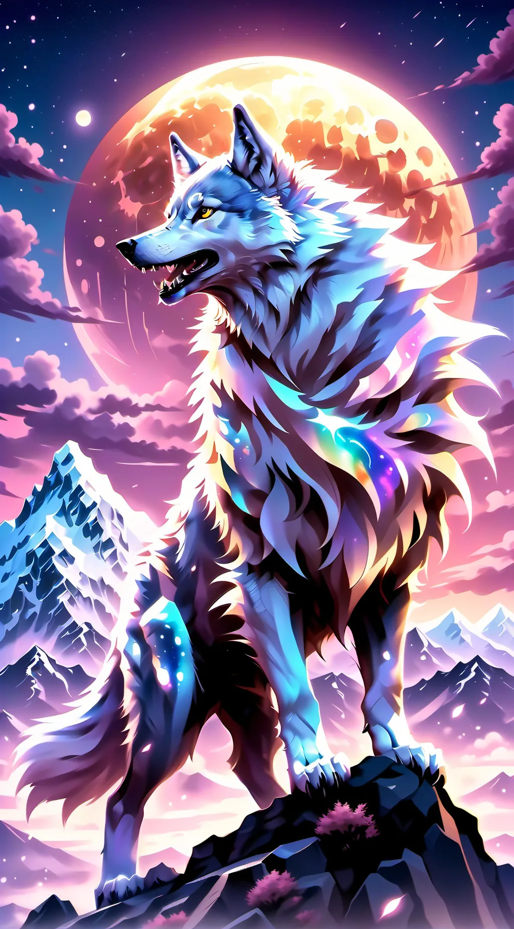 ai character: Sprunki wolf inf background