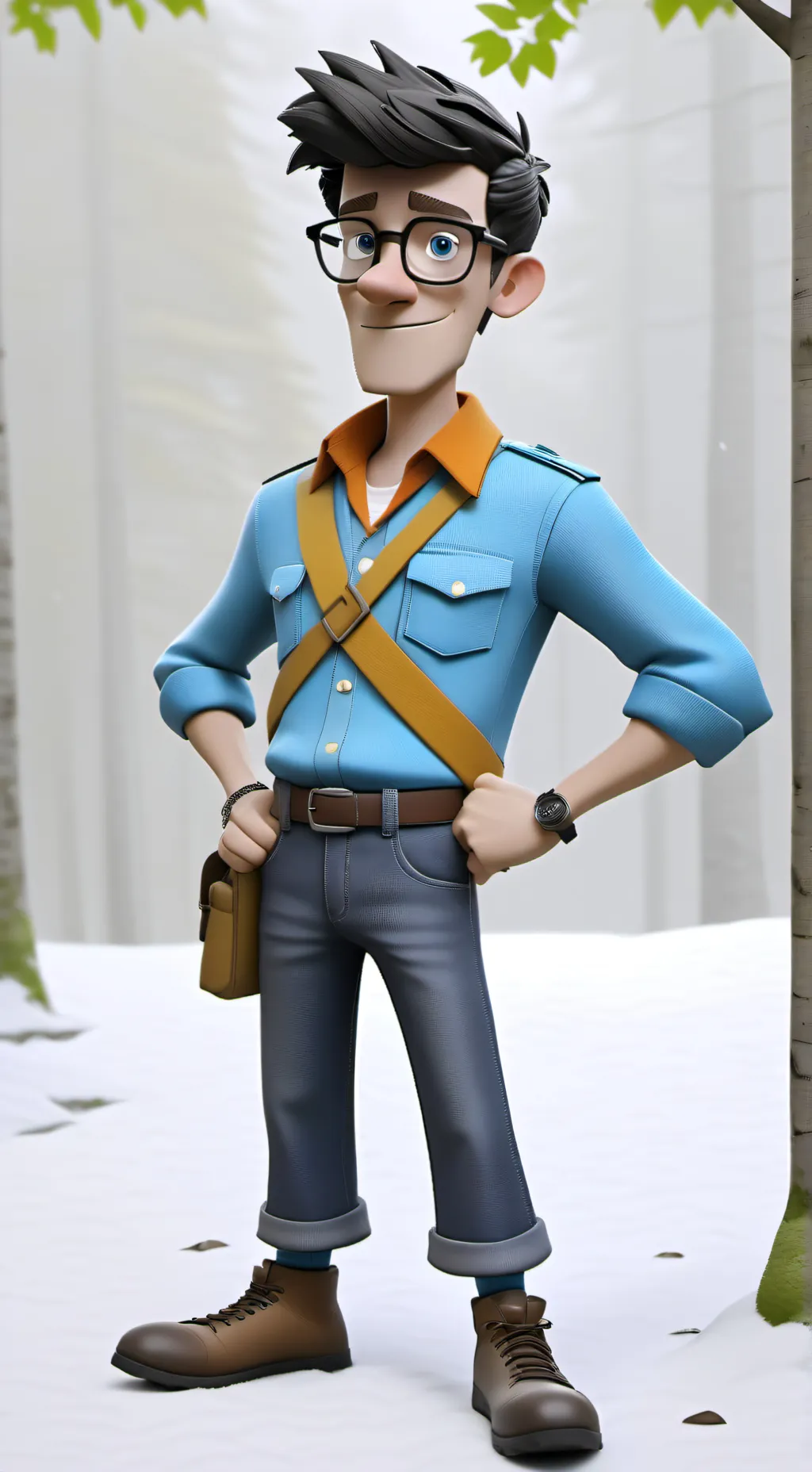 ai character: Major monog  background