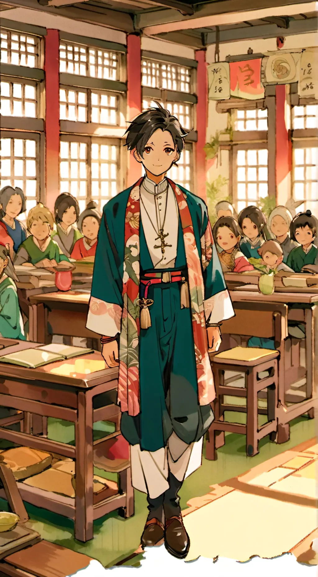 ai character: hashira background