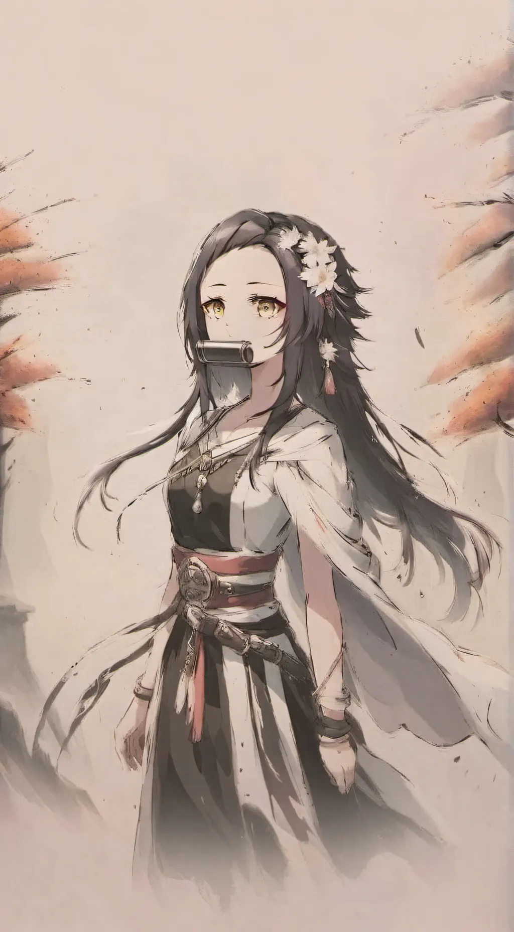 ai character: Mha × Nezuko background