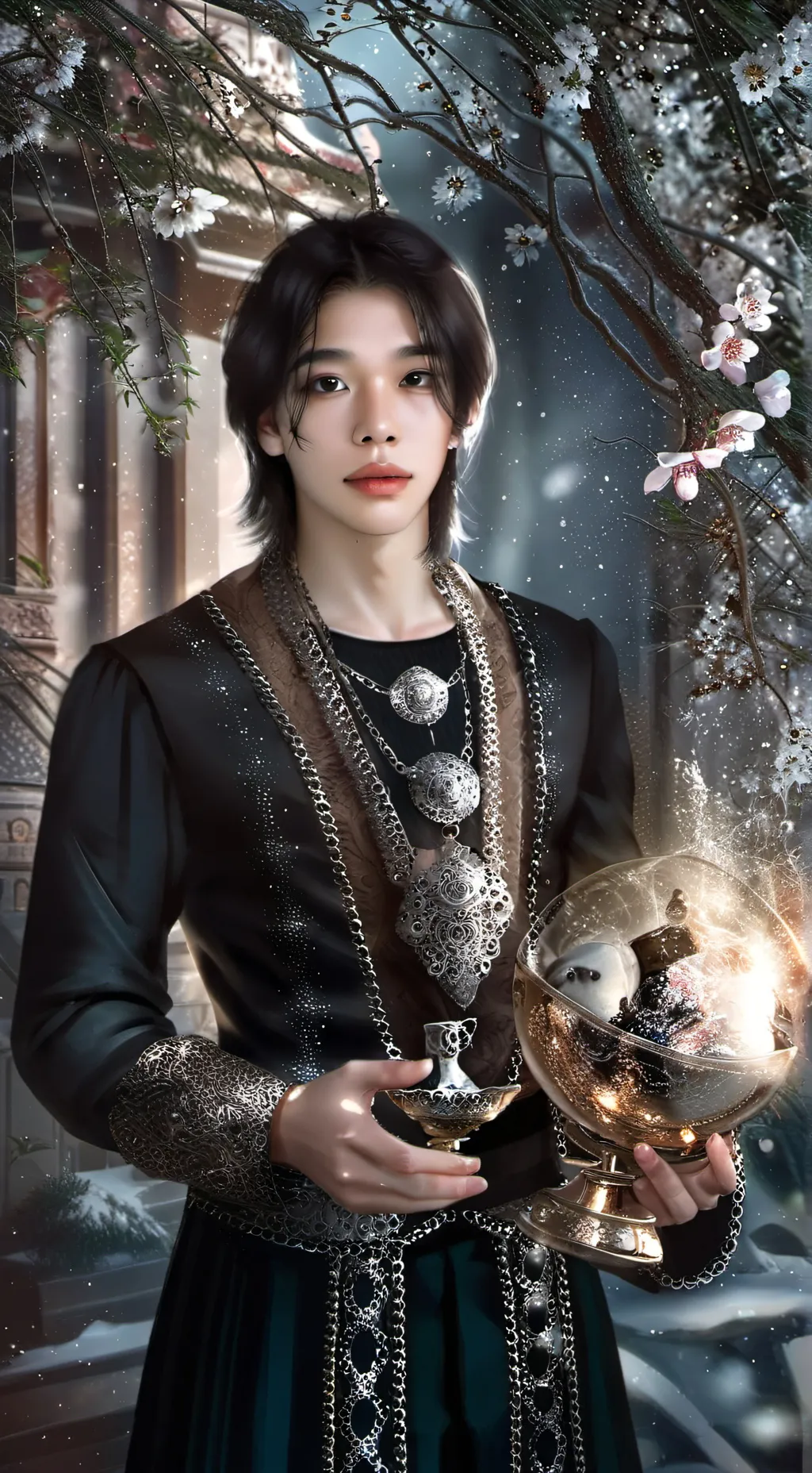 ai character: Hwang Hyunjin🫶🏼 background