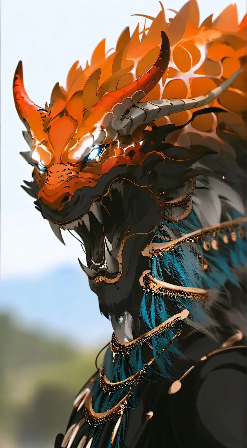 ai character: face background