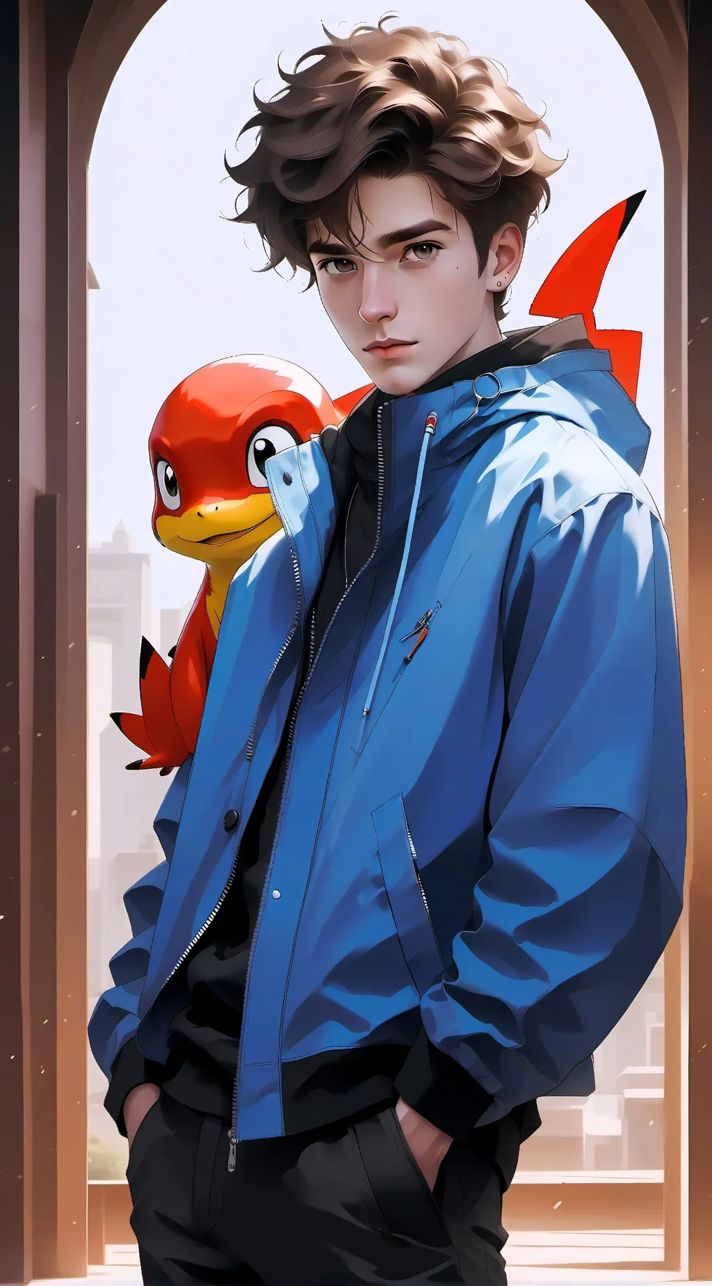 ai character: Марк🤘🏽 background