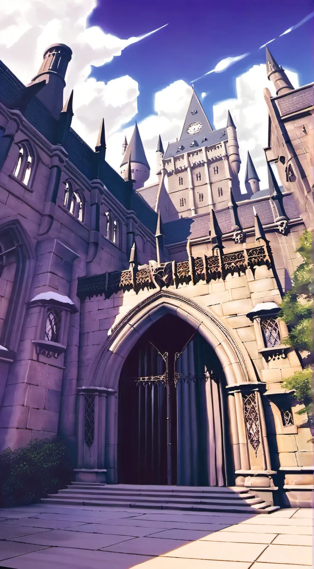 ai character: Hogwarts  background