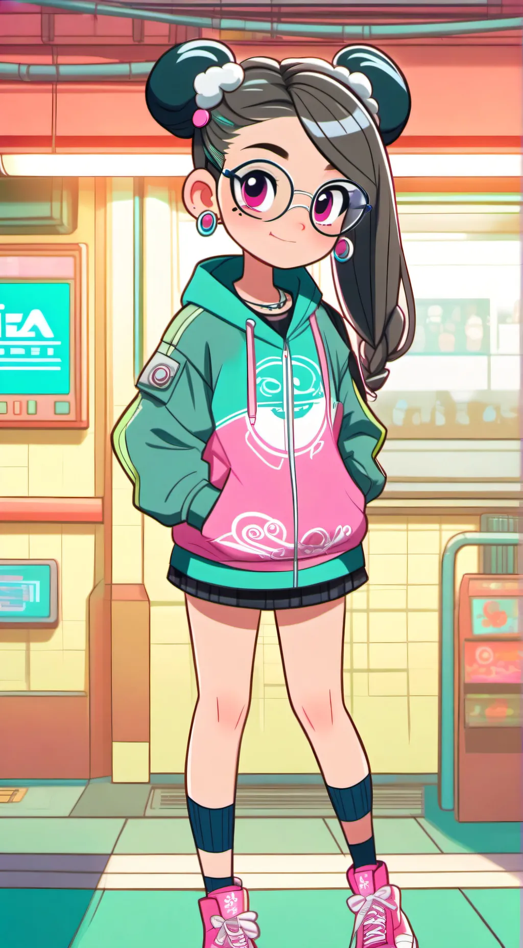 ai character: Leah Hakira background