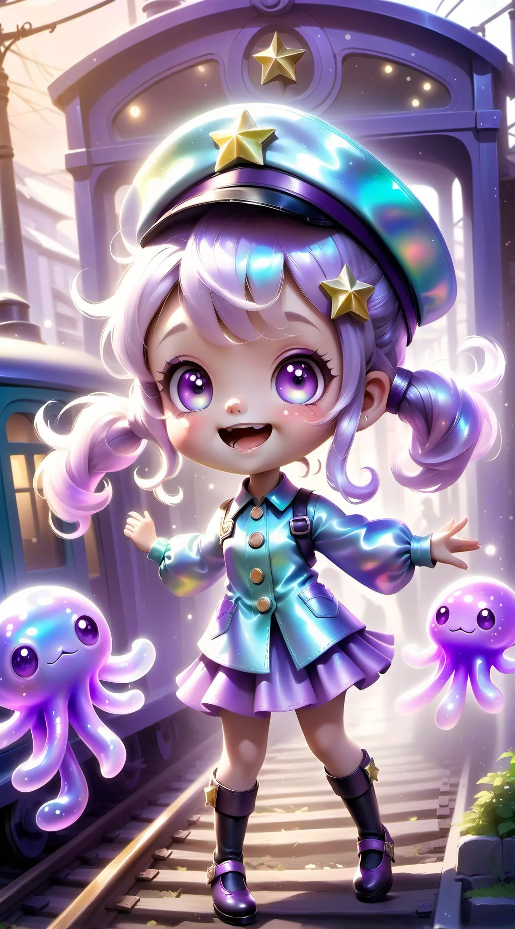 ai character: Milky Way Cookie background