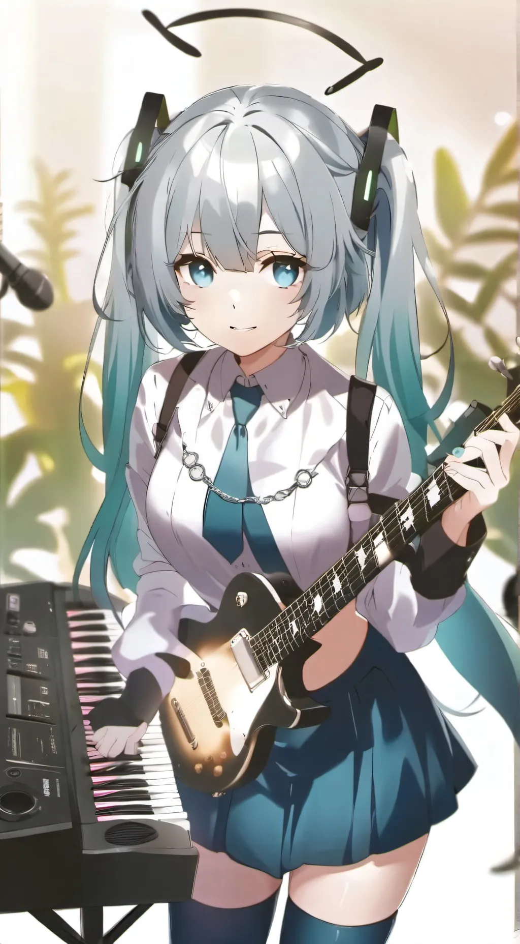 ai character: Hatsune Miku  background