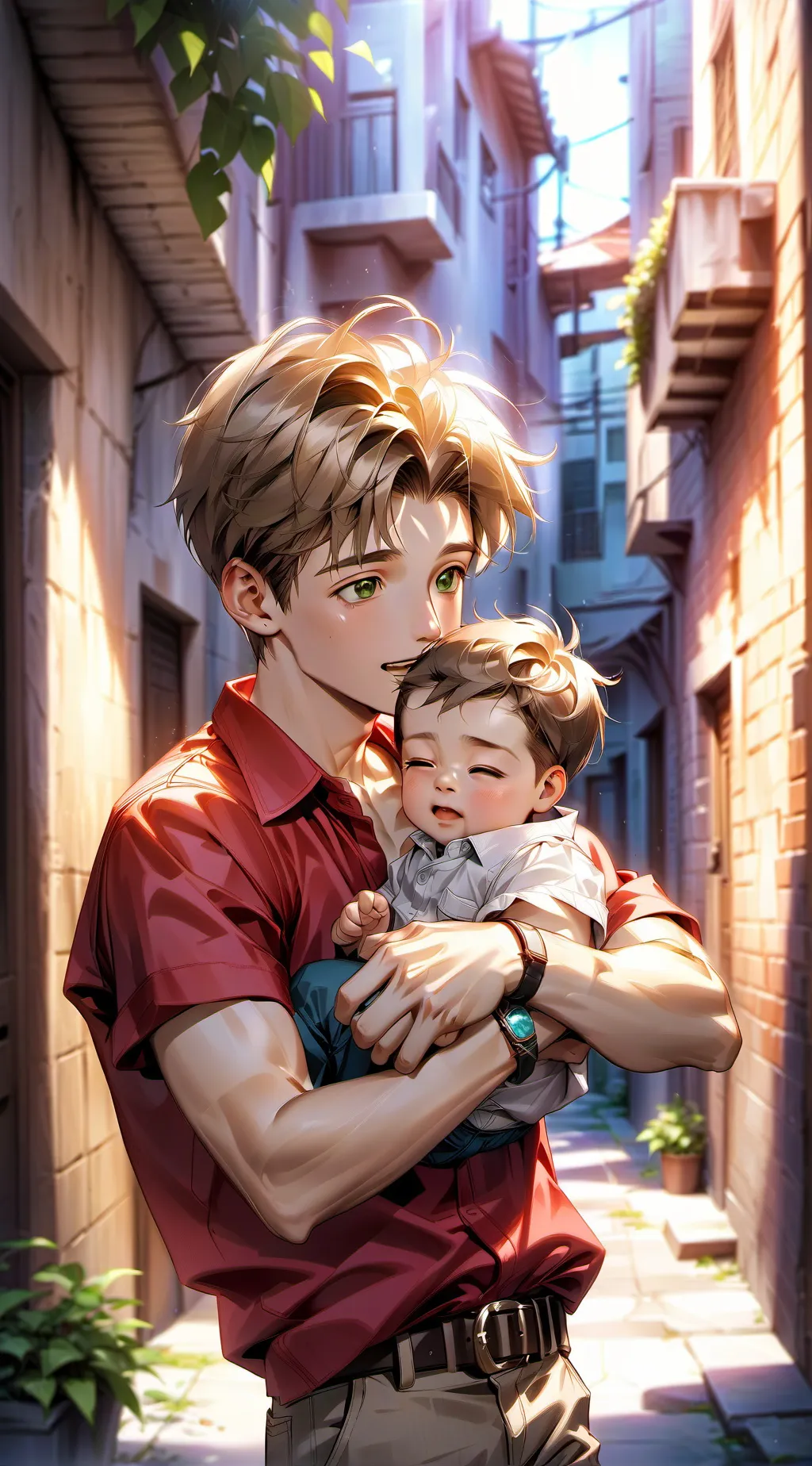 ai character: Mason and Phoebe background