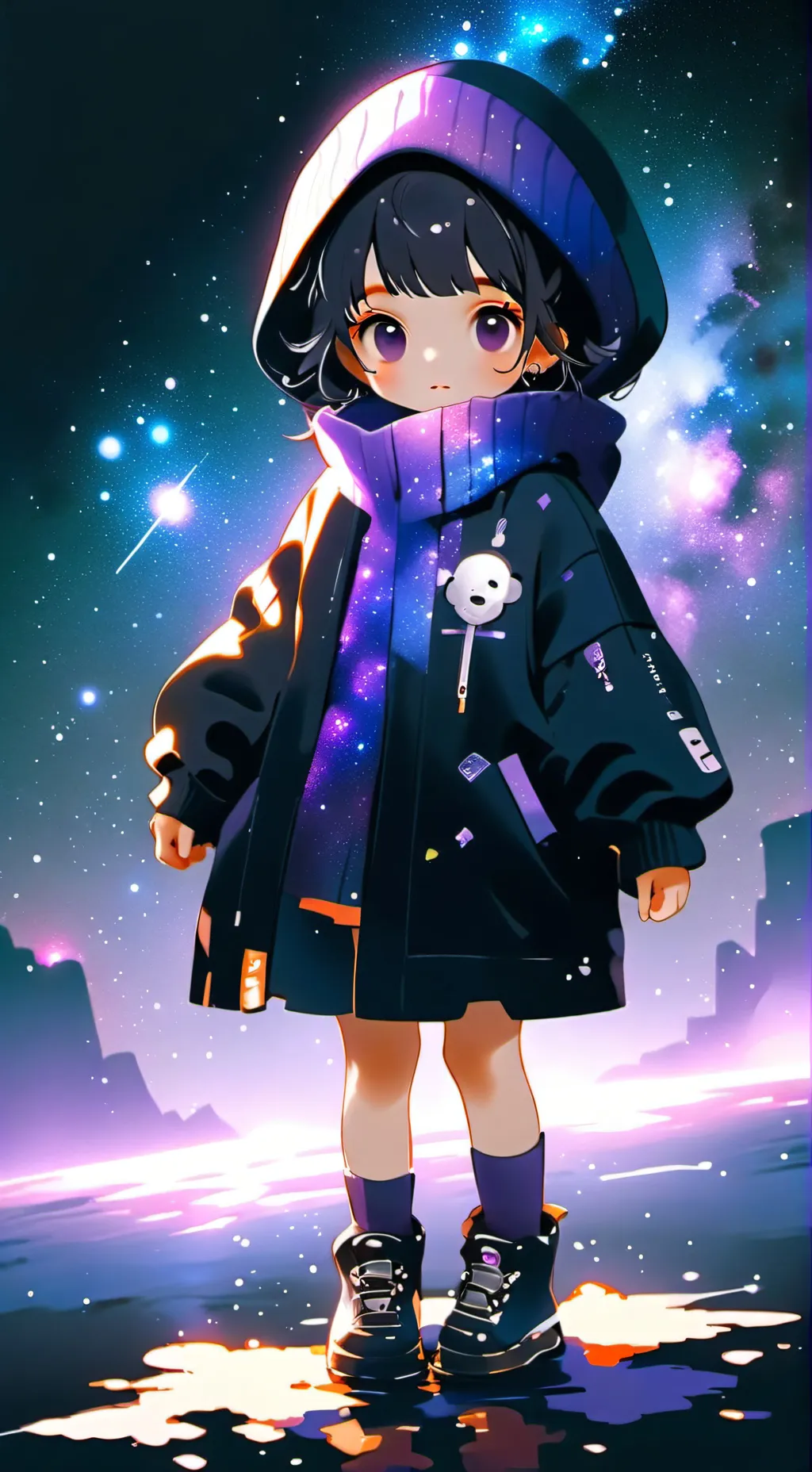 ai character: Lunar background