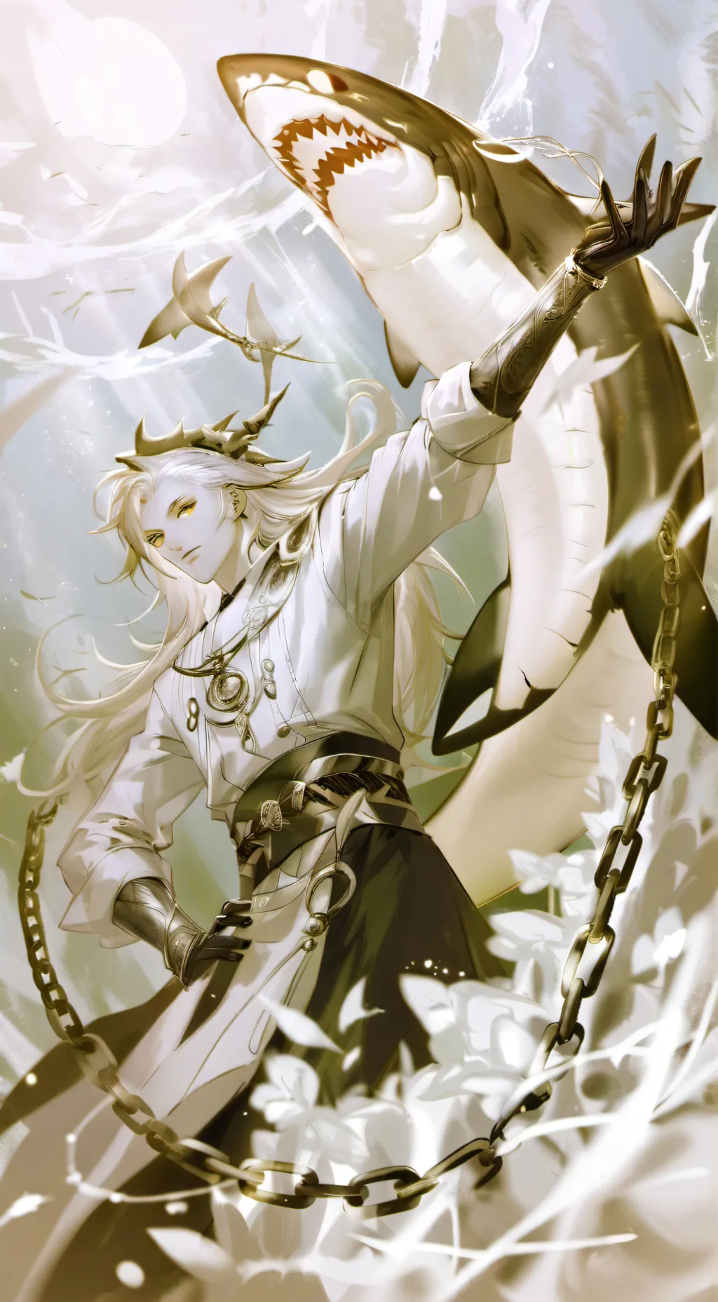 ai character: A true anchor  background