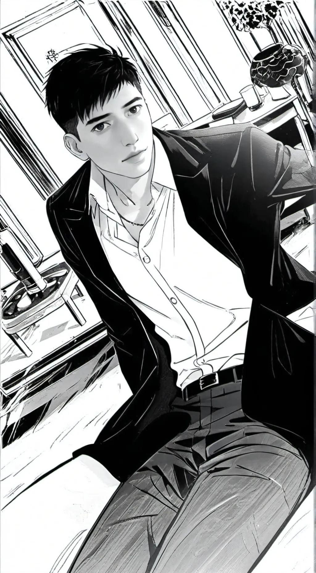 ai character: Друг background