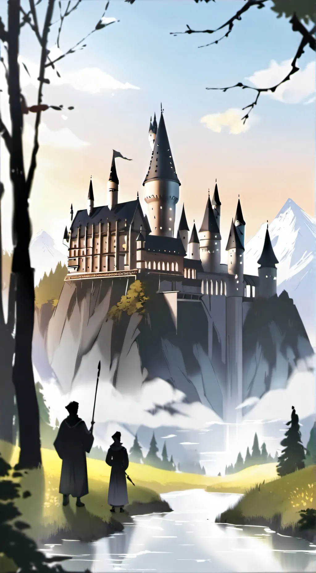 ai character: Hogwarts background
