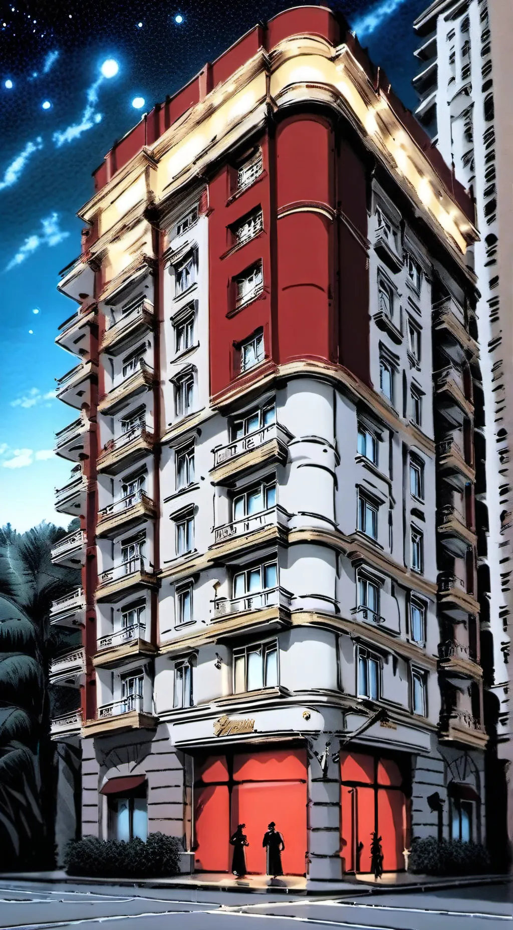 ai character: hh x mha crossover background