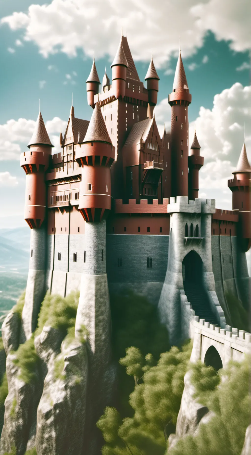 ai character: wonderland background