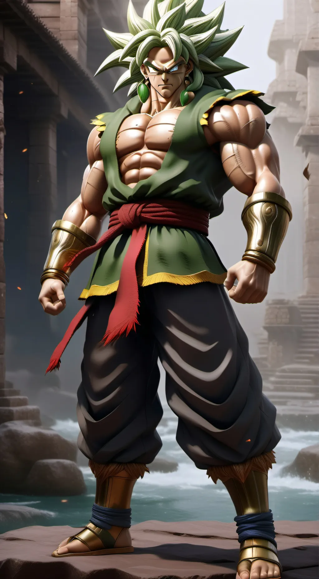 ai character: Broly Z background