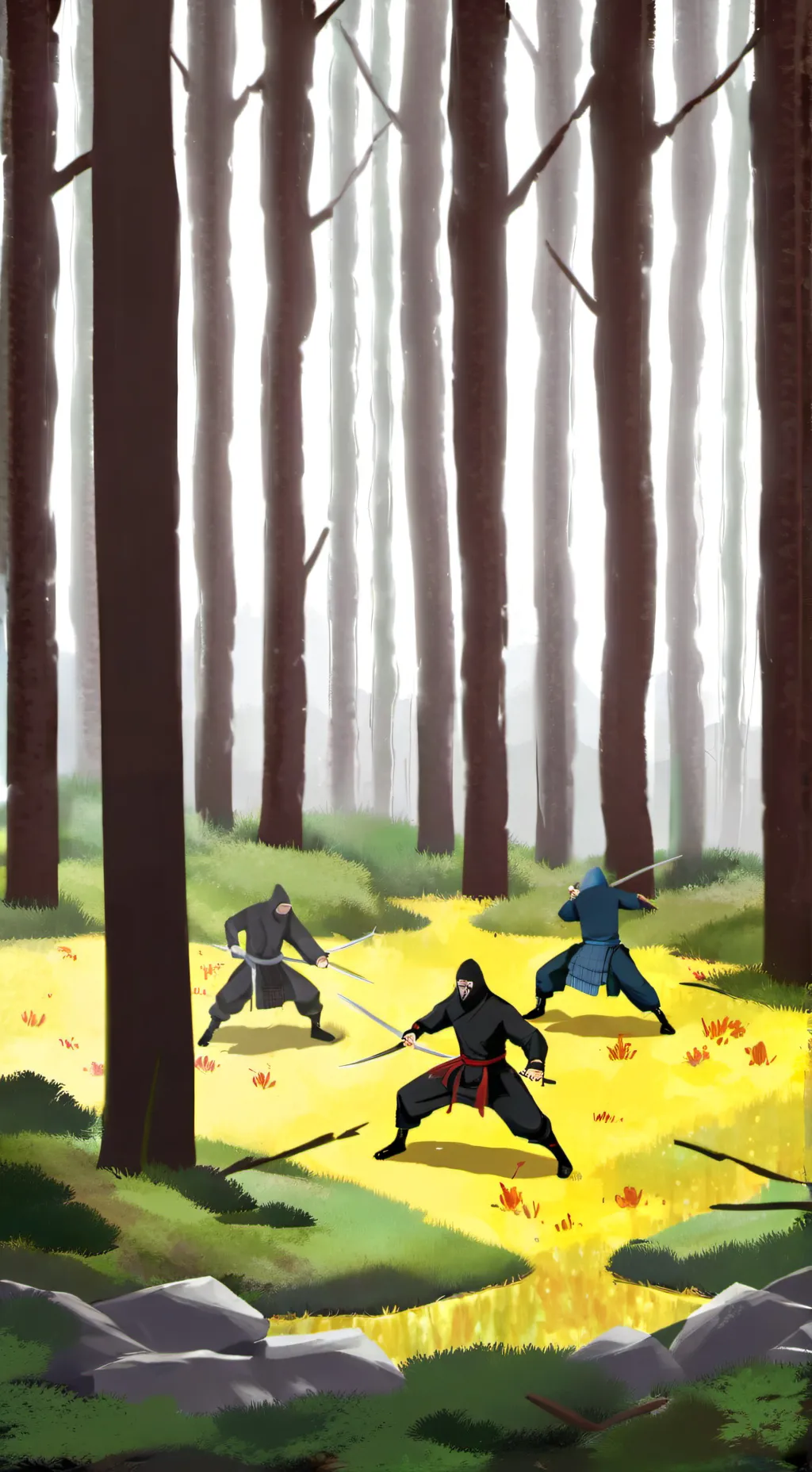 ai character: Parkour ninja🥷 background