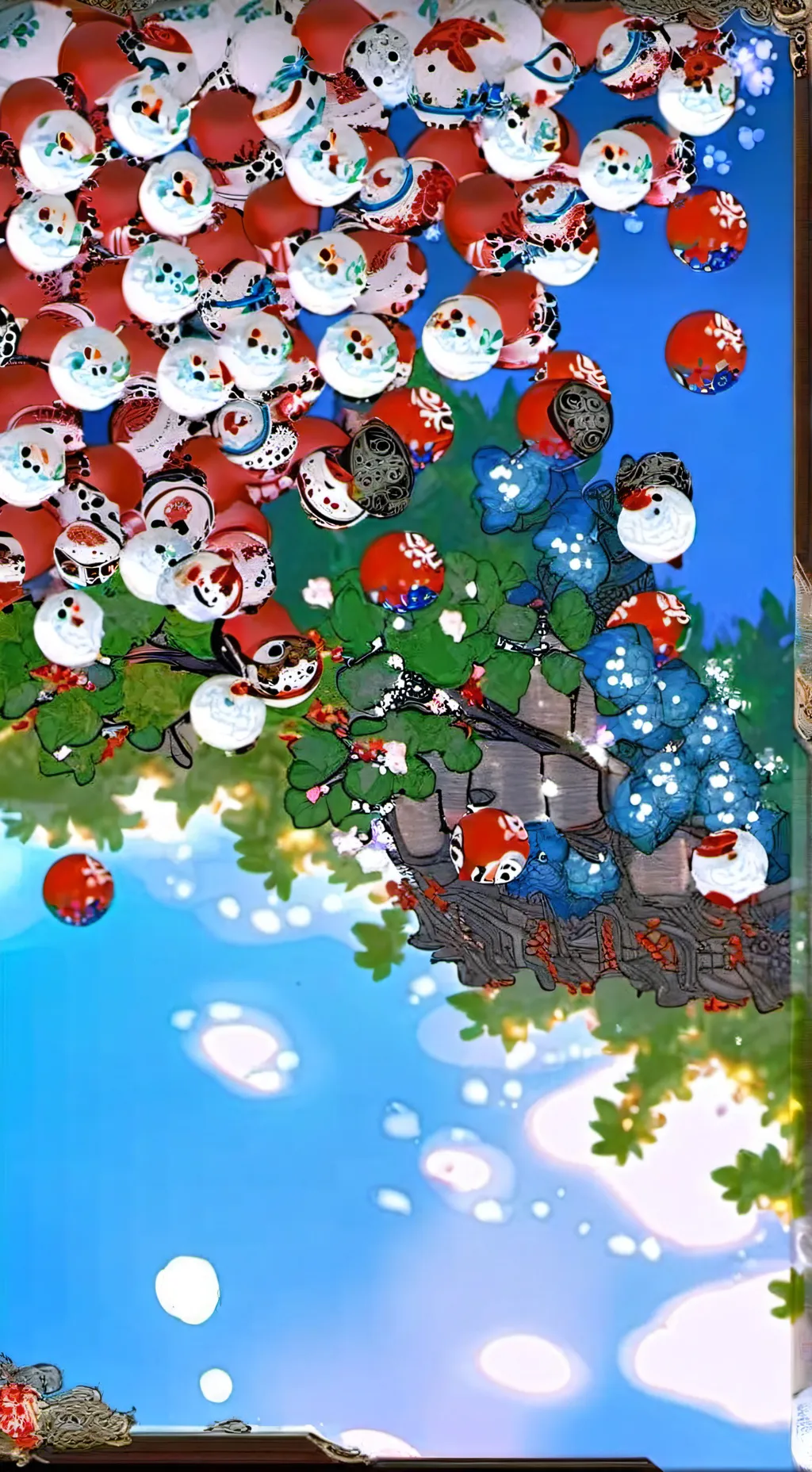 ai character: country balls background