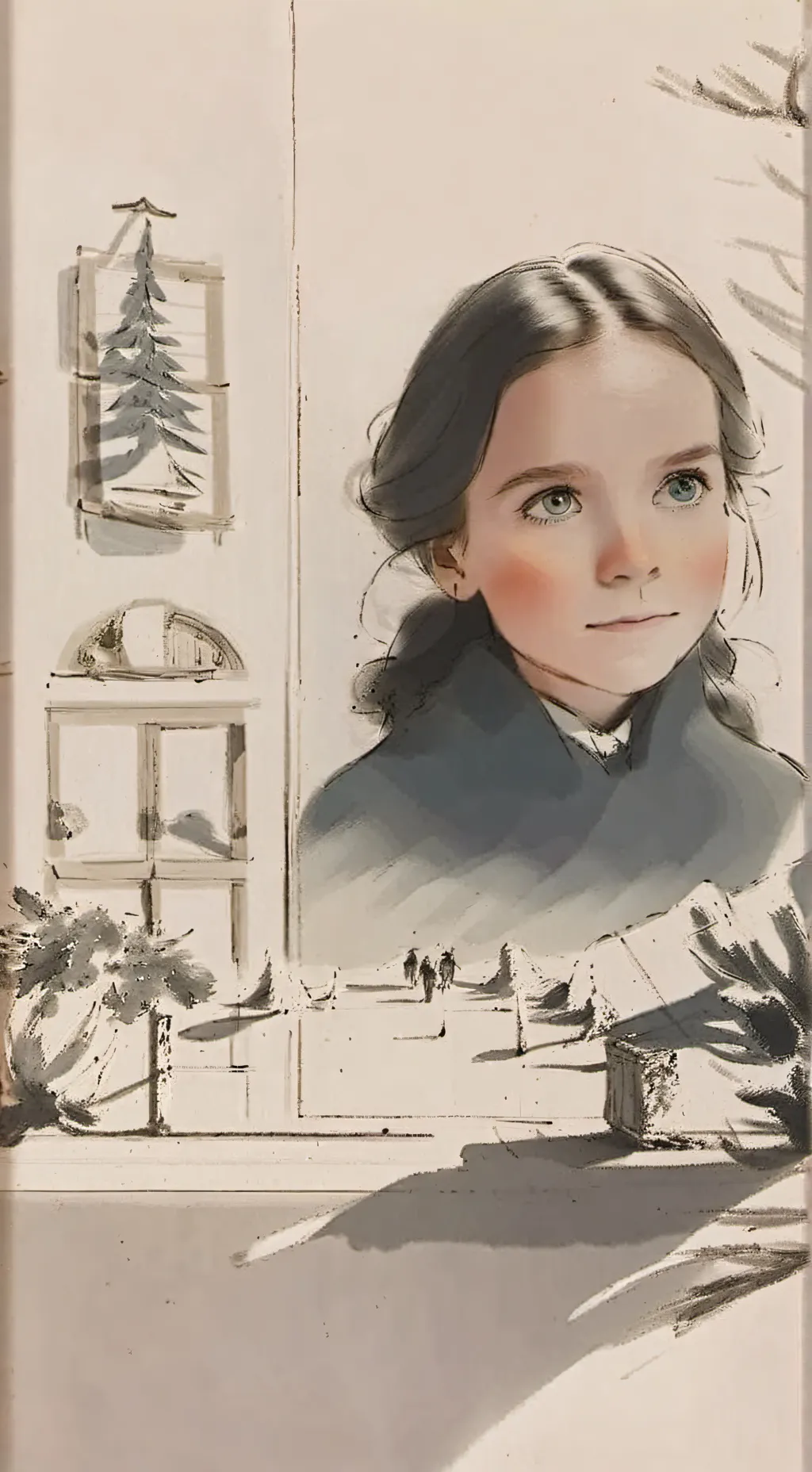 ai character: mai brown background