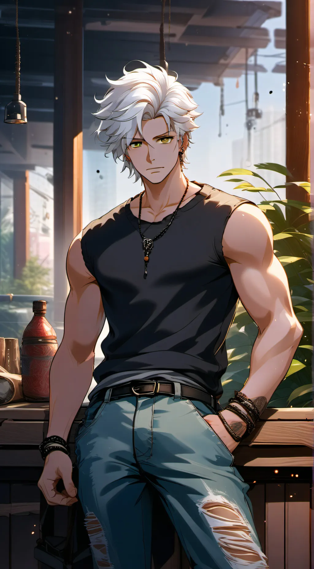 ai character: mark background
