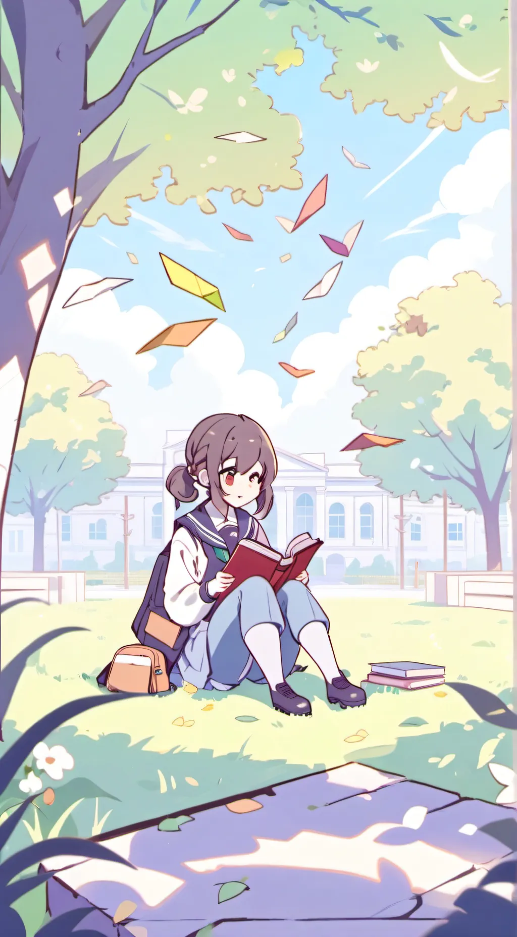 ai character: Fpe again with ocs background