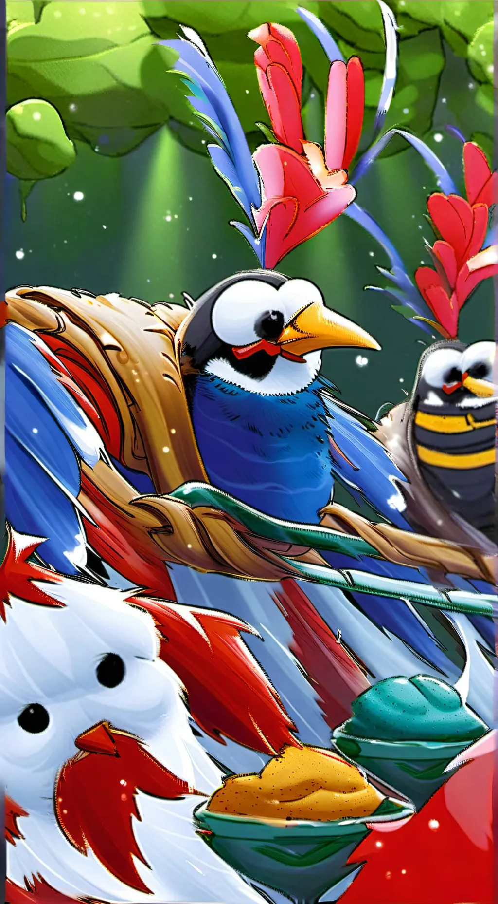 ai character: sprunkis  background