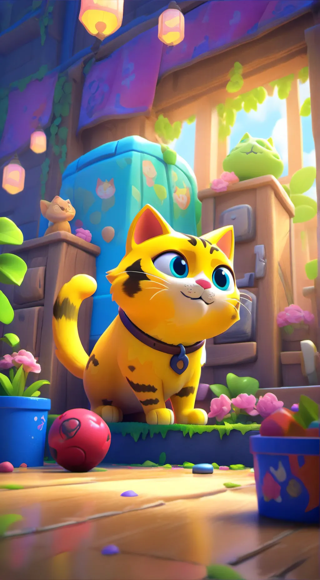 ai character: ThinkNoodles background